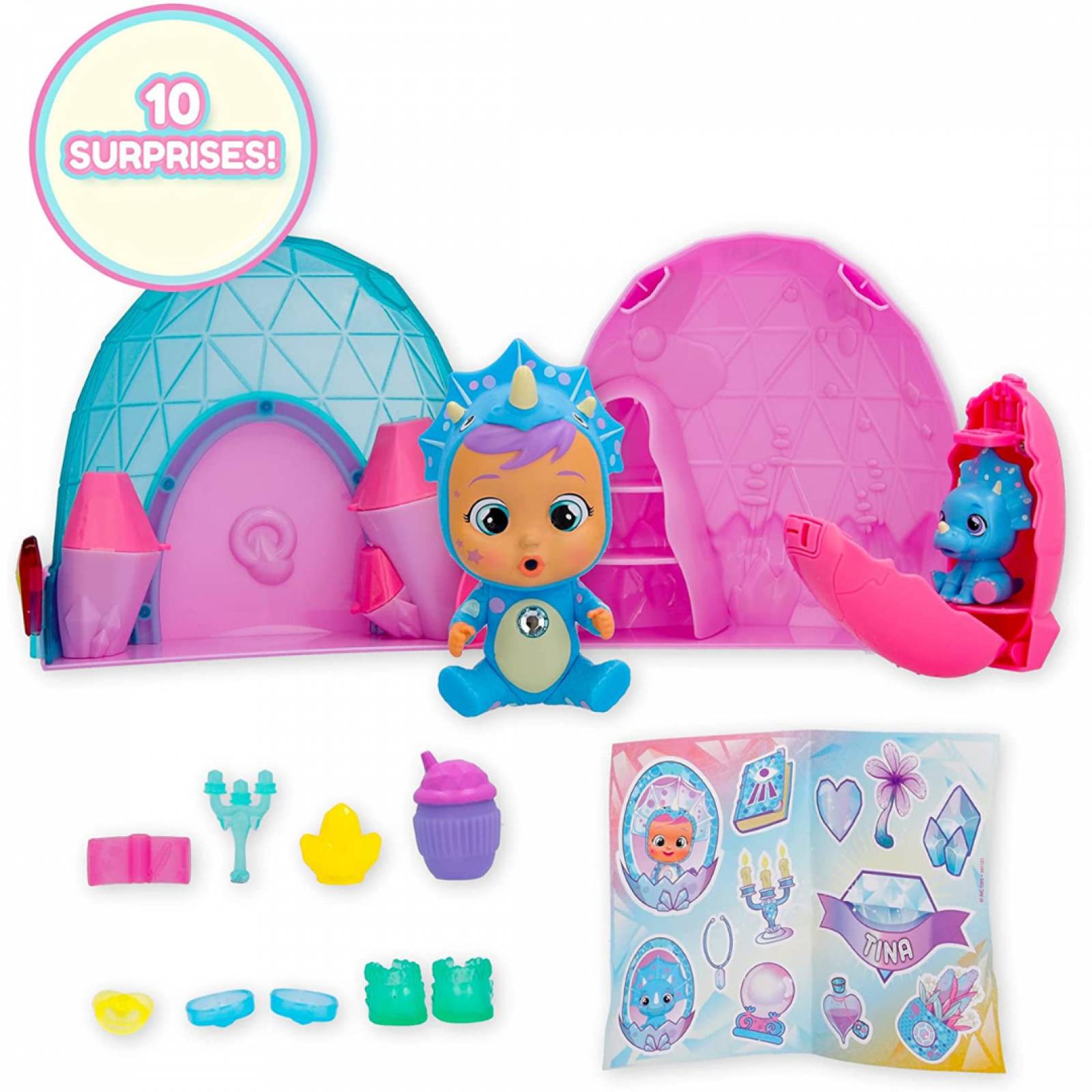 Bebés Llorones Lágrimas Mágicas Icy World Dino