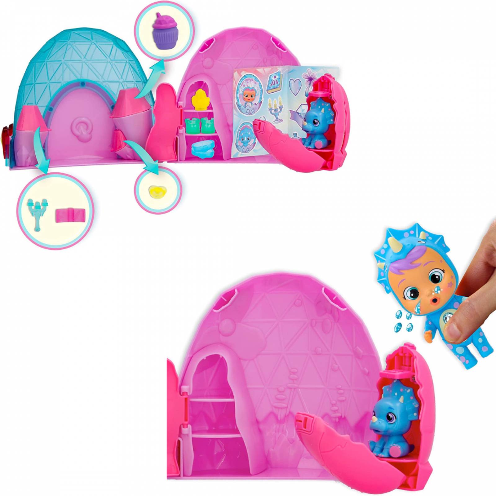 Bebés Llorones Lágrimas Mágicas Icy World Dino