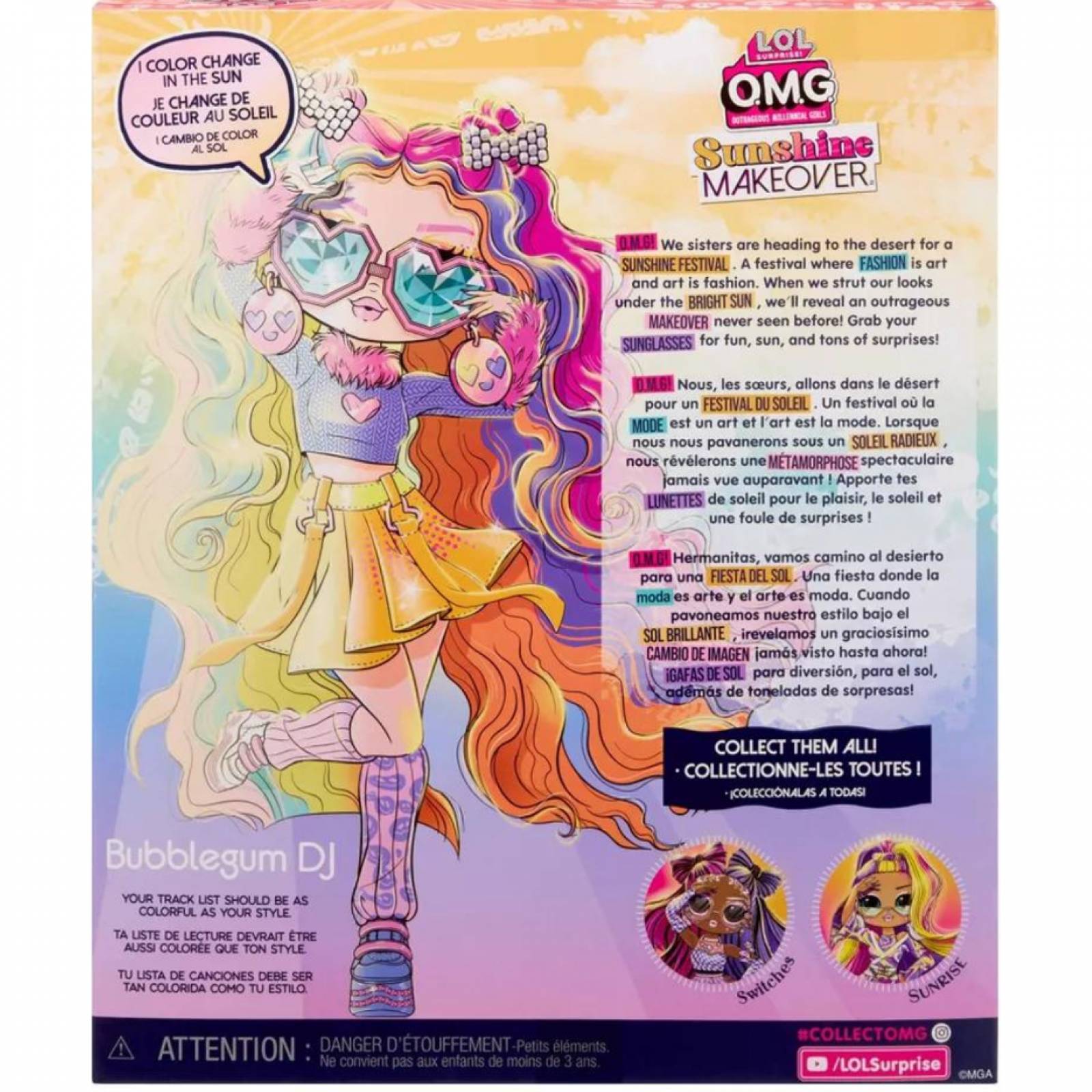 LOL Surprise! OMG Sunshine Makeover Bubblegum DJ