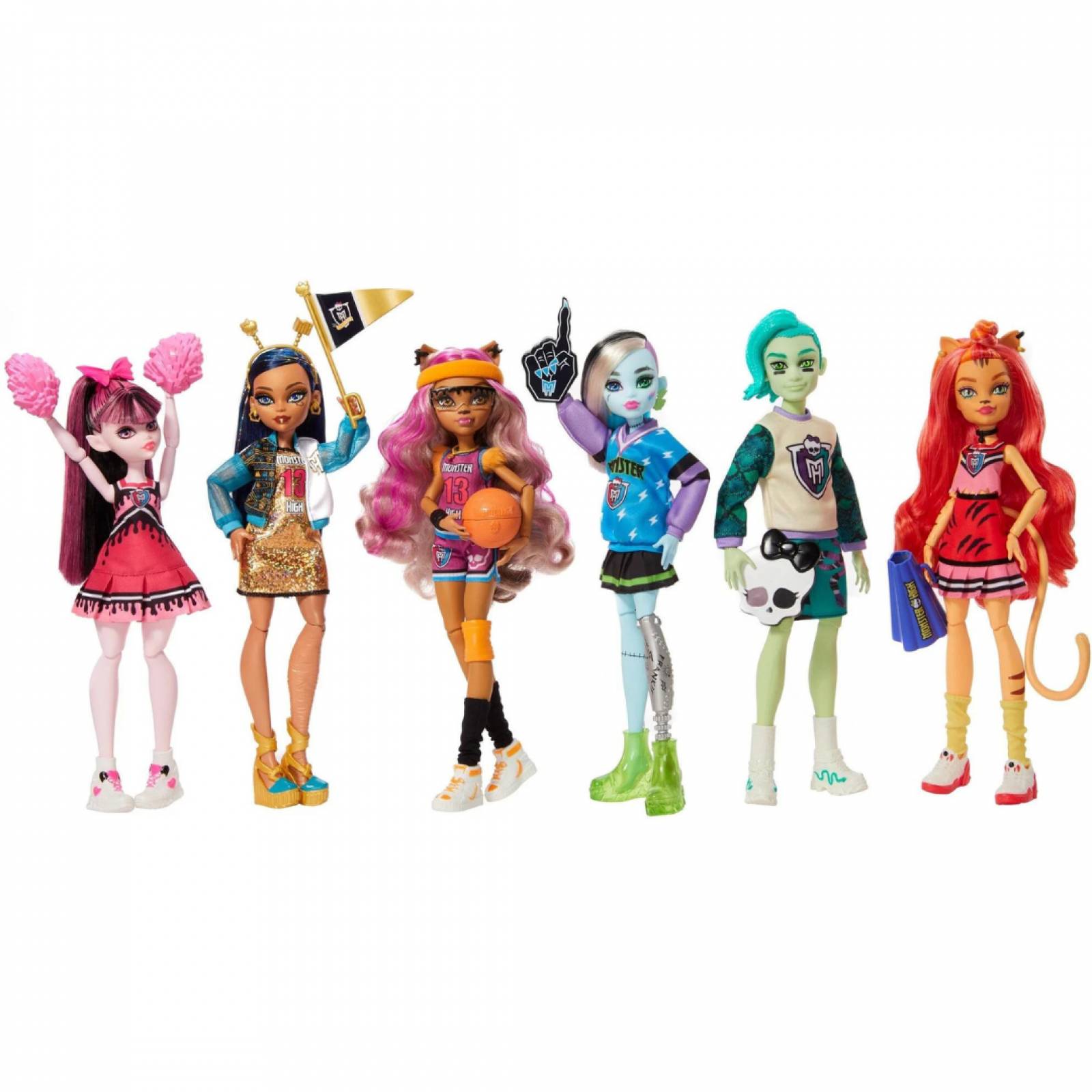 Monster High 6-Pack, Ghoul Spirit Sporty Collection 