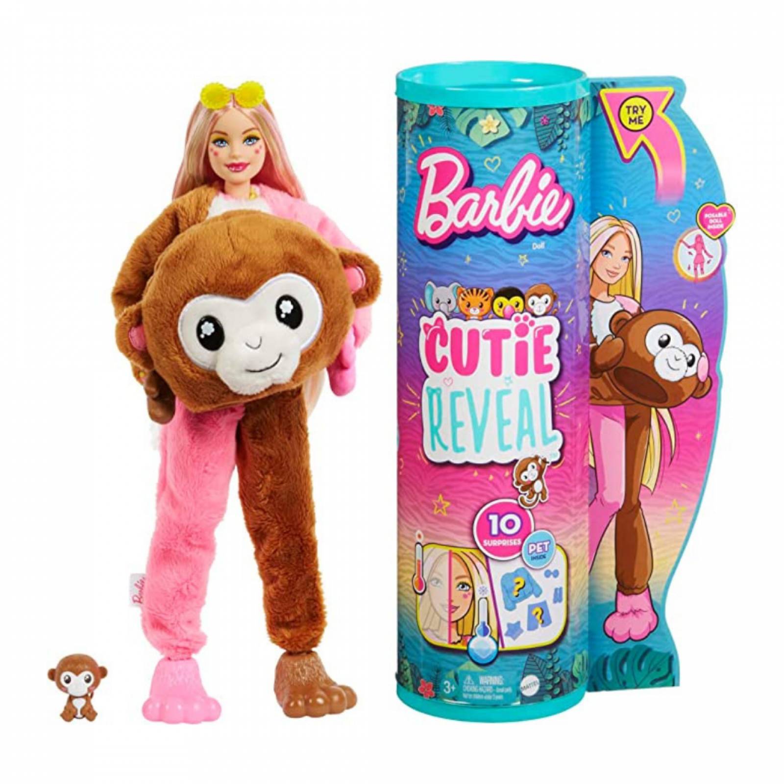 Barbie Cutie Reveal Jungle Mono