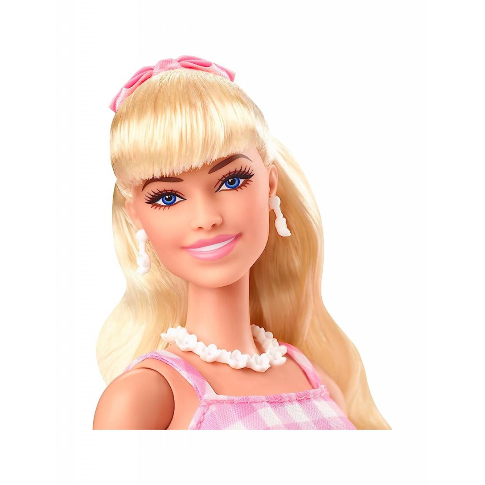 Barbie: The Movie Margot Robbie as Barbie in Pink Gingham Dress 
