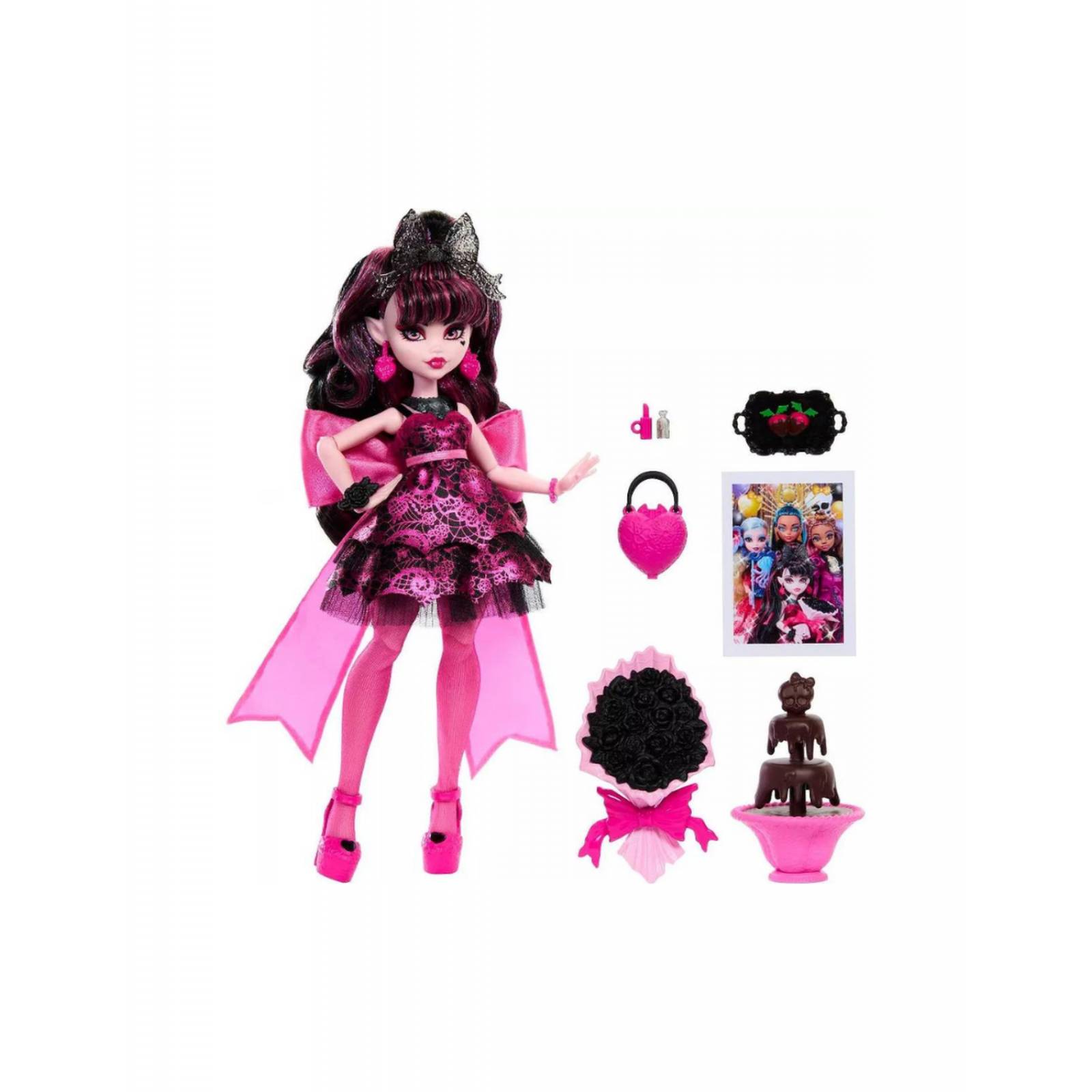 Monster High Draculaura Fashion in Monster Ball Party Dress 