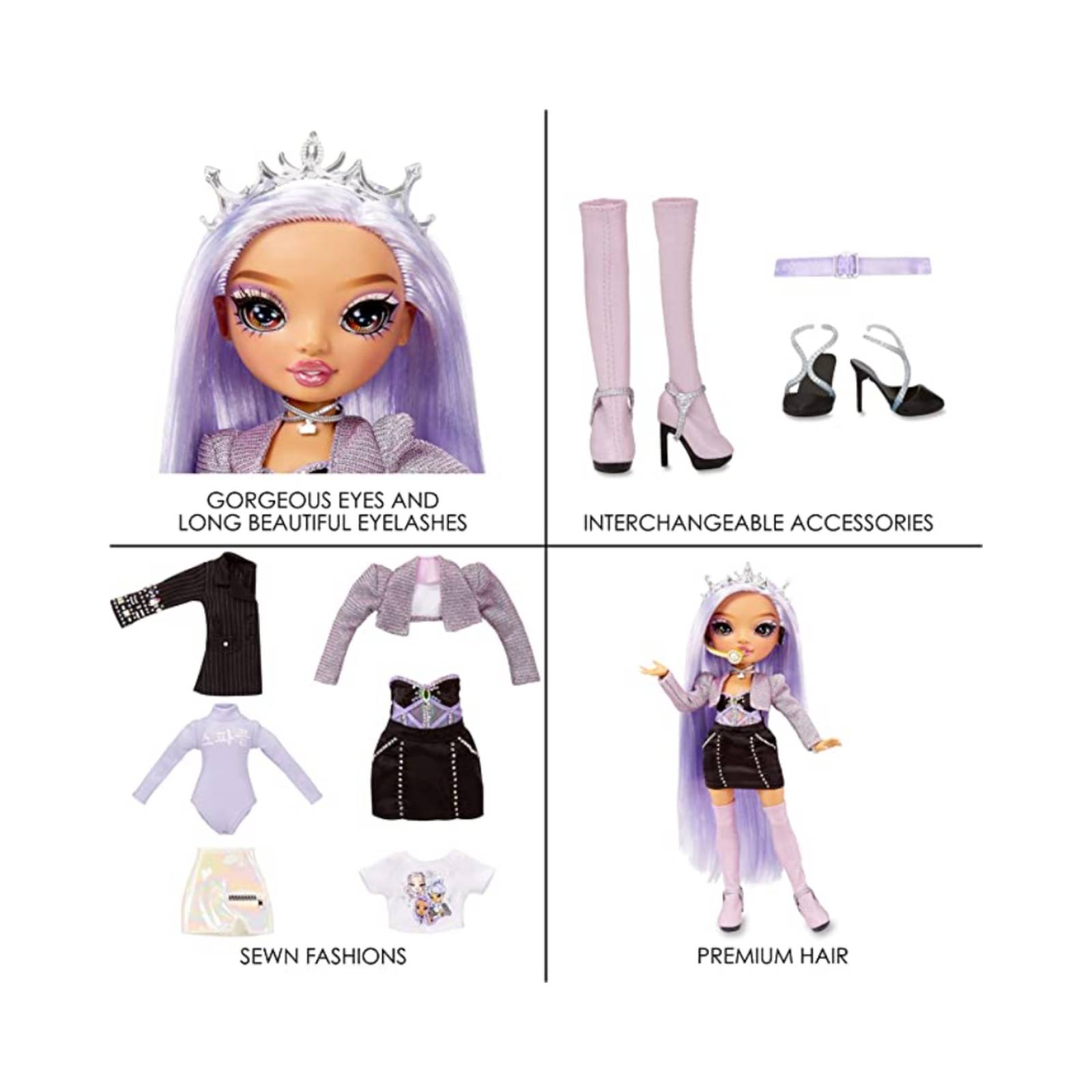 Rainbow High Rainbow Vision Royal Three K-pop Tiara Song 