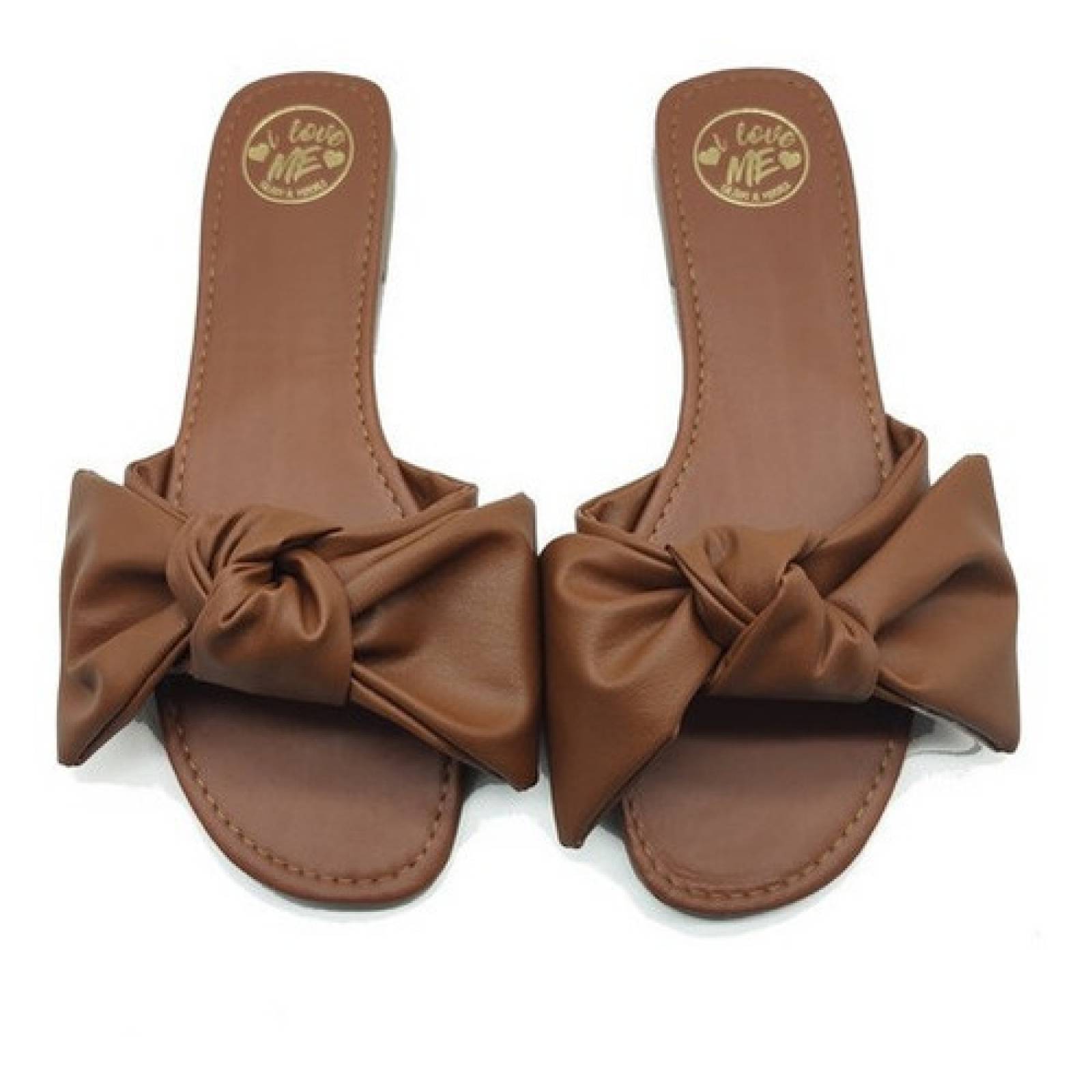 Sandalias  Mujer Piso Casual Con Moño Dama Comodas 23 Al 26