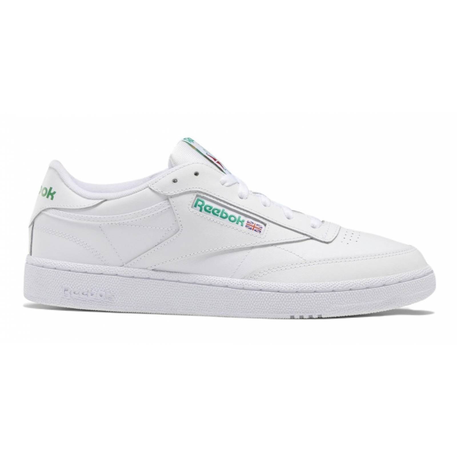 Tenis Reebok Club C 85 Blanco Verde Unisex Ar0456