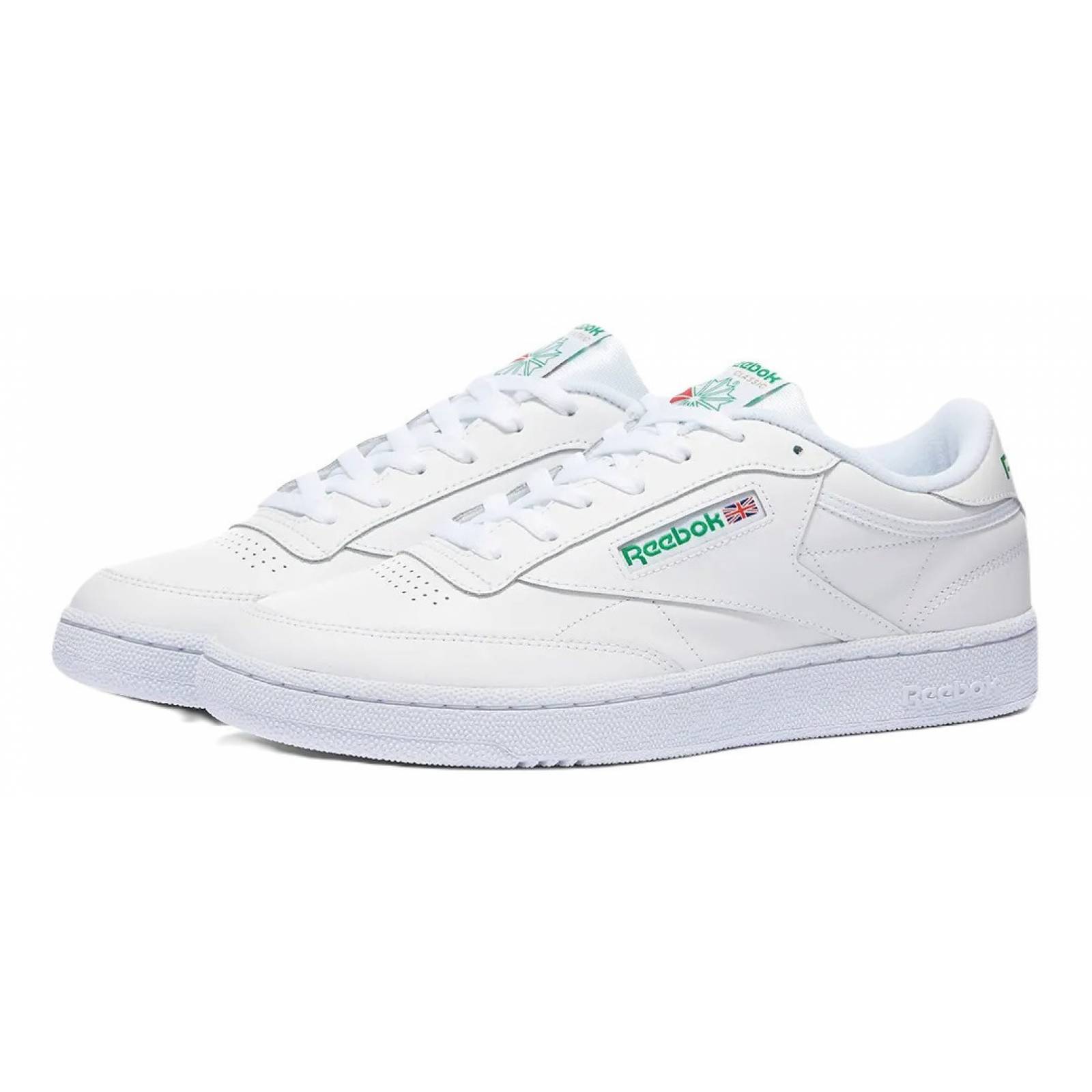 Tenis Reebok Club C 85 Blanco Verde Unisex Ar0456