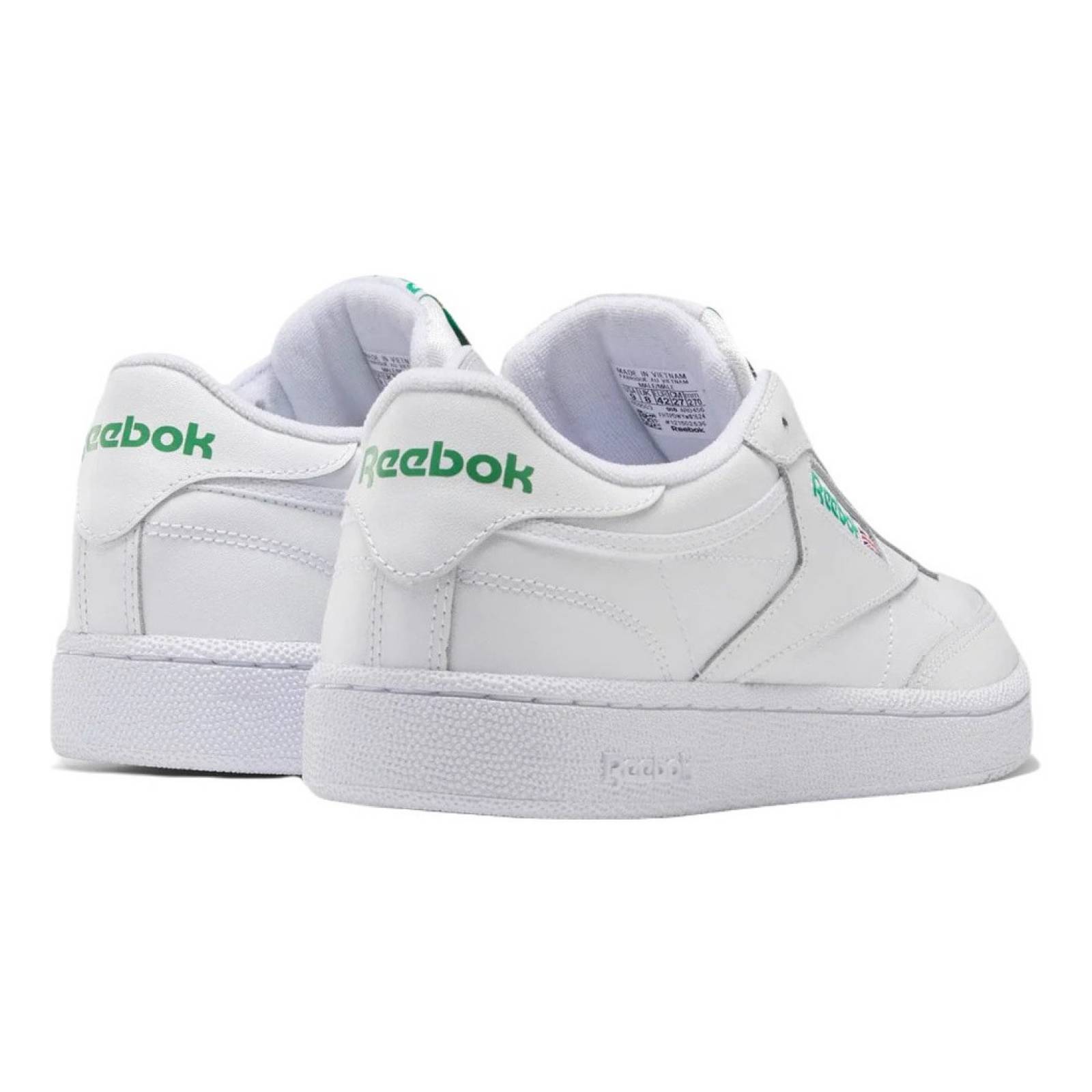 Tenis Reebok Club C 85 Blanco Verde Unisex Ar0456