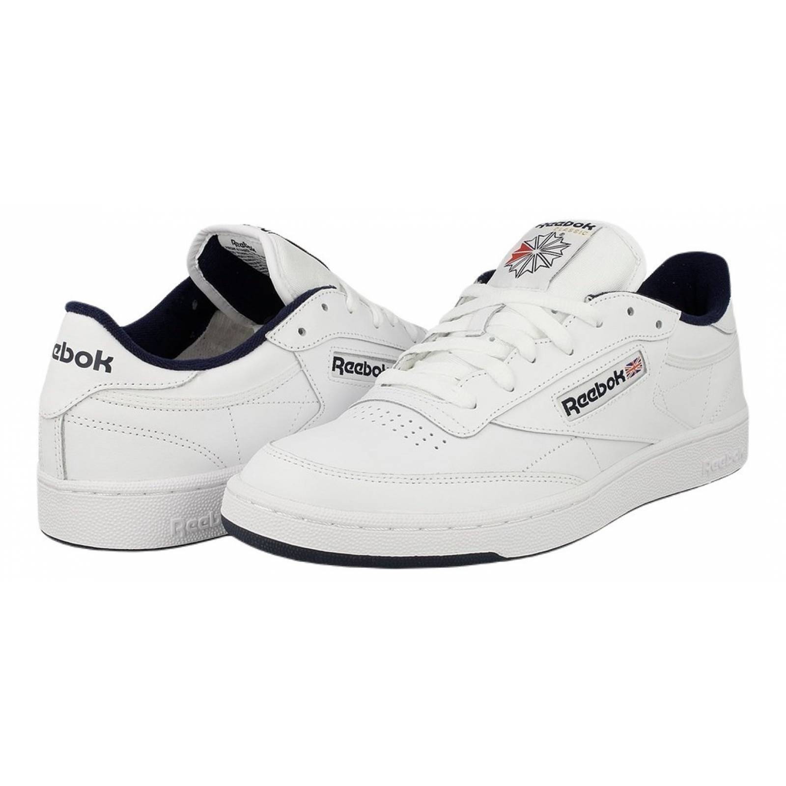 Tenis Reebok Club C 85 Blanco Marino Hombre