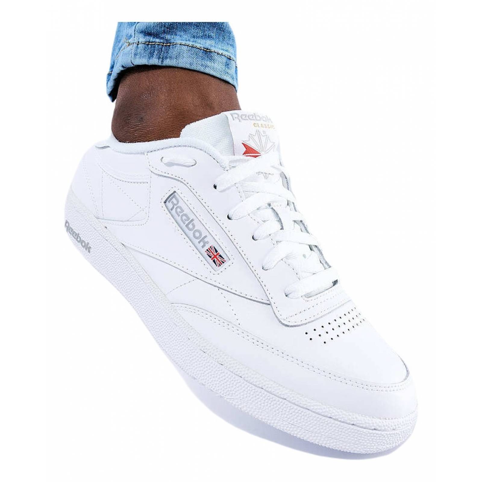 Tenis Reebok Club C 85 Blanco Hombre Ar0455