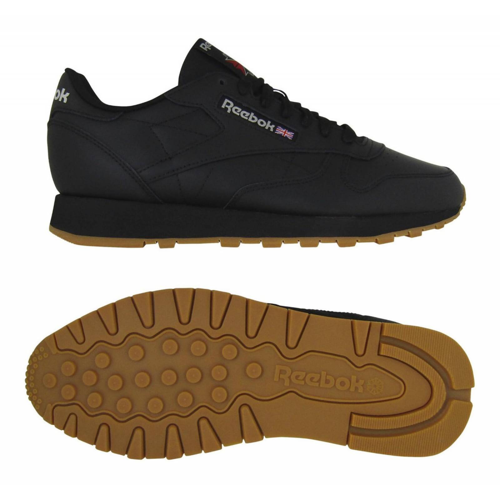Tenis Reebok Classic Leather Negro Hombre