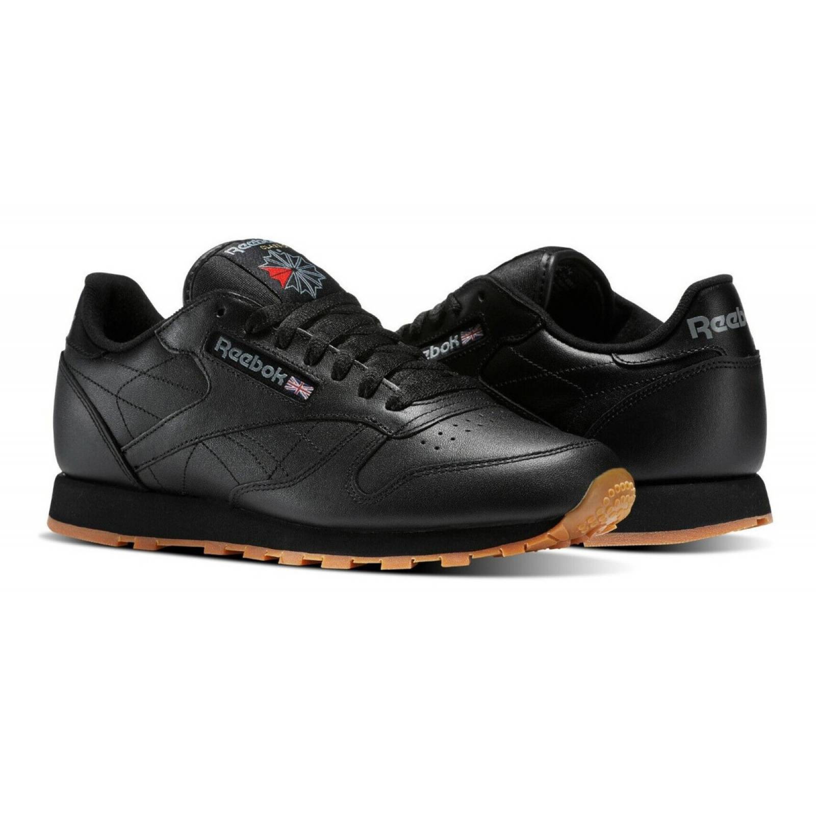 Tenis Reebok Classic Leather Negro Hombre