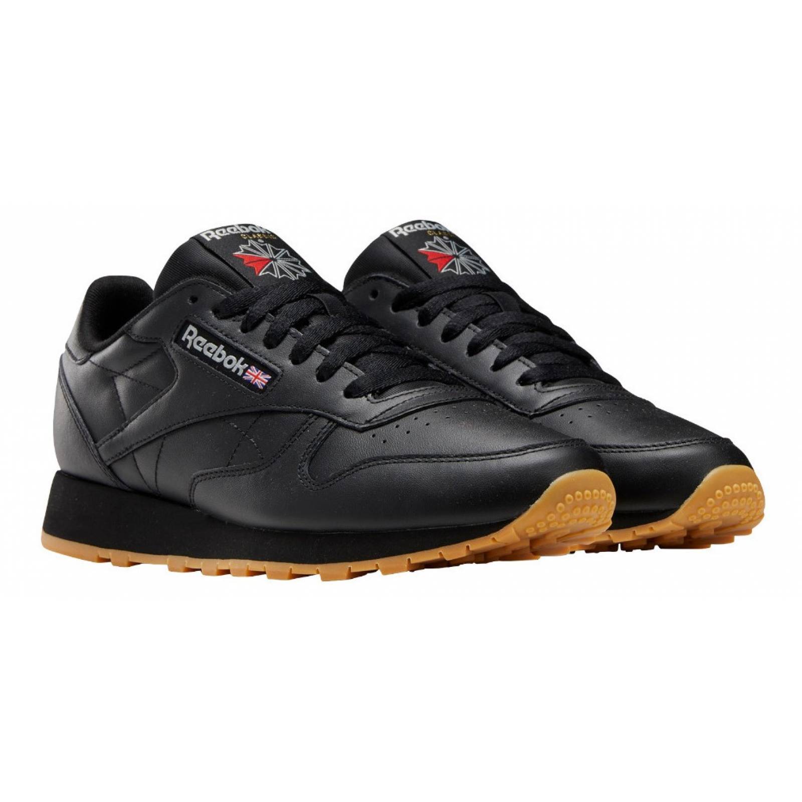 Tenis Reebok Classic Leather Negro Hombre