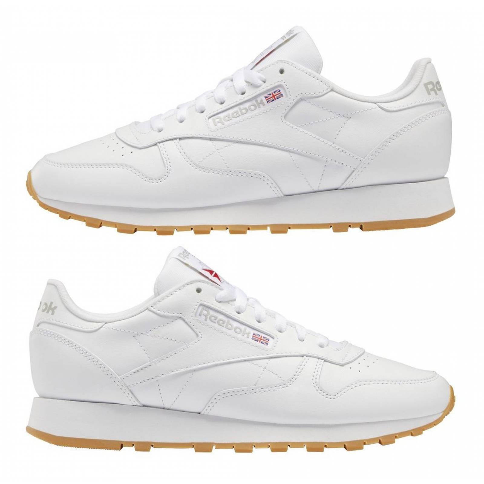 Tenis Reebok Classic Leather Blanco Hombre