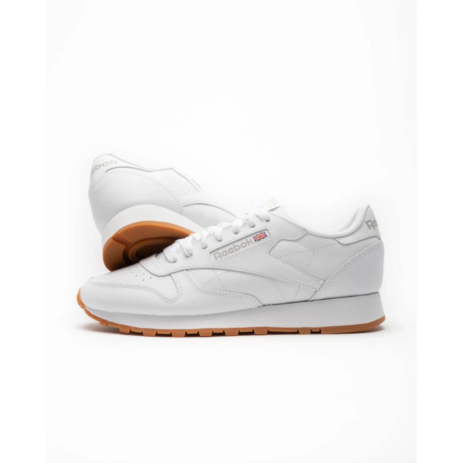Tenis Reebok Classic Leather Blanco Hombre
