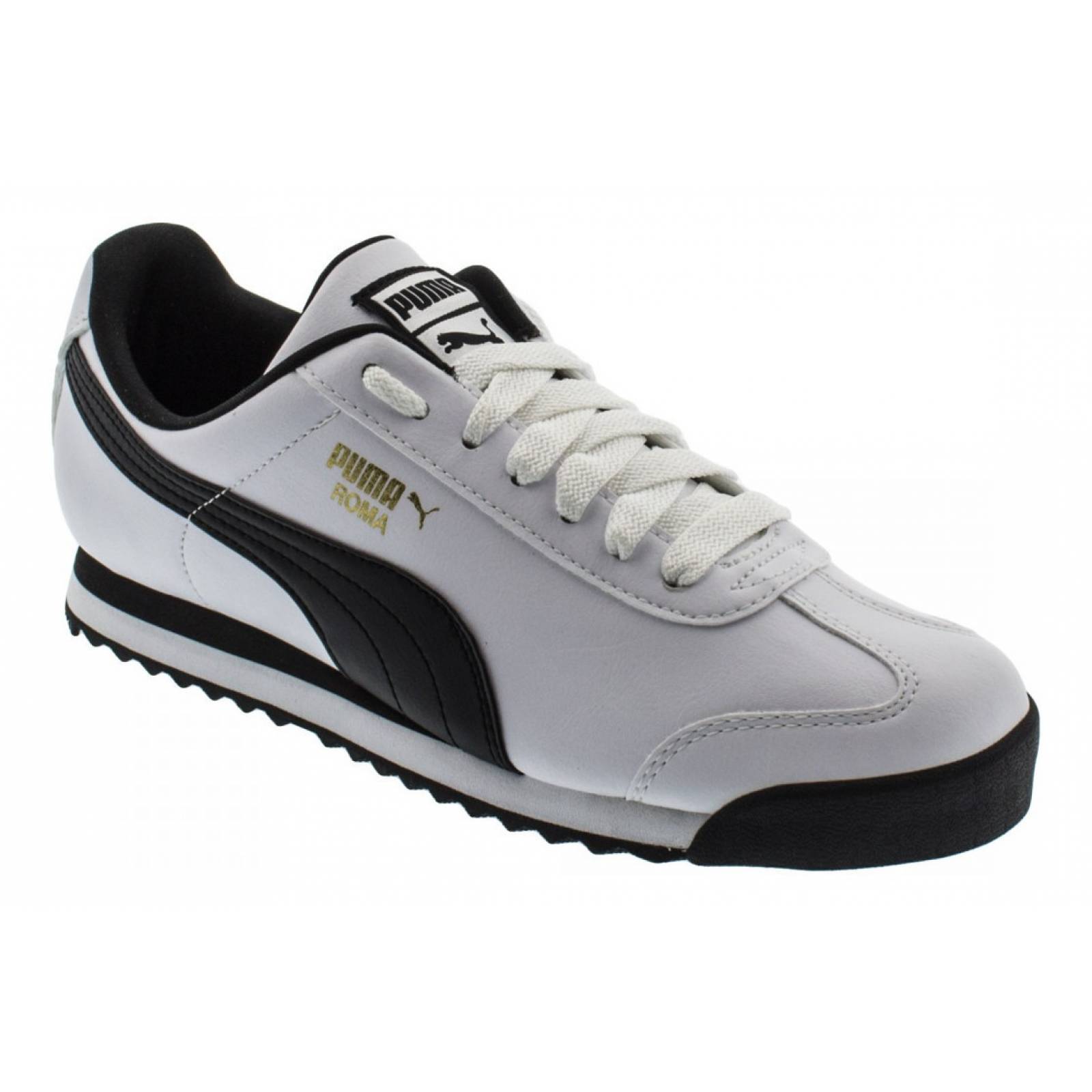 Tenis Puma Roma Basic Blanco Negro Hombre 353572 04