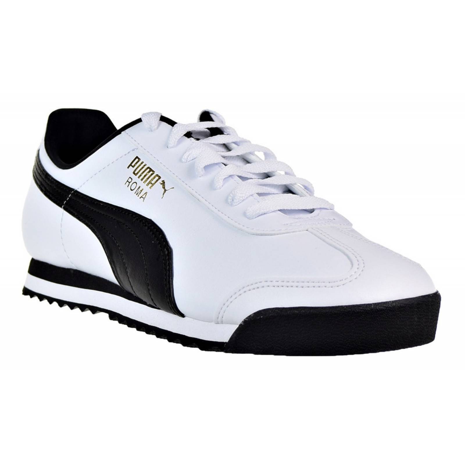 Tenis Puma Roma Basic Blanco Negro Hombre 353572 04