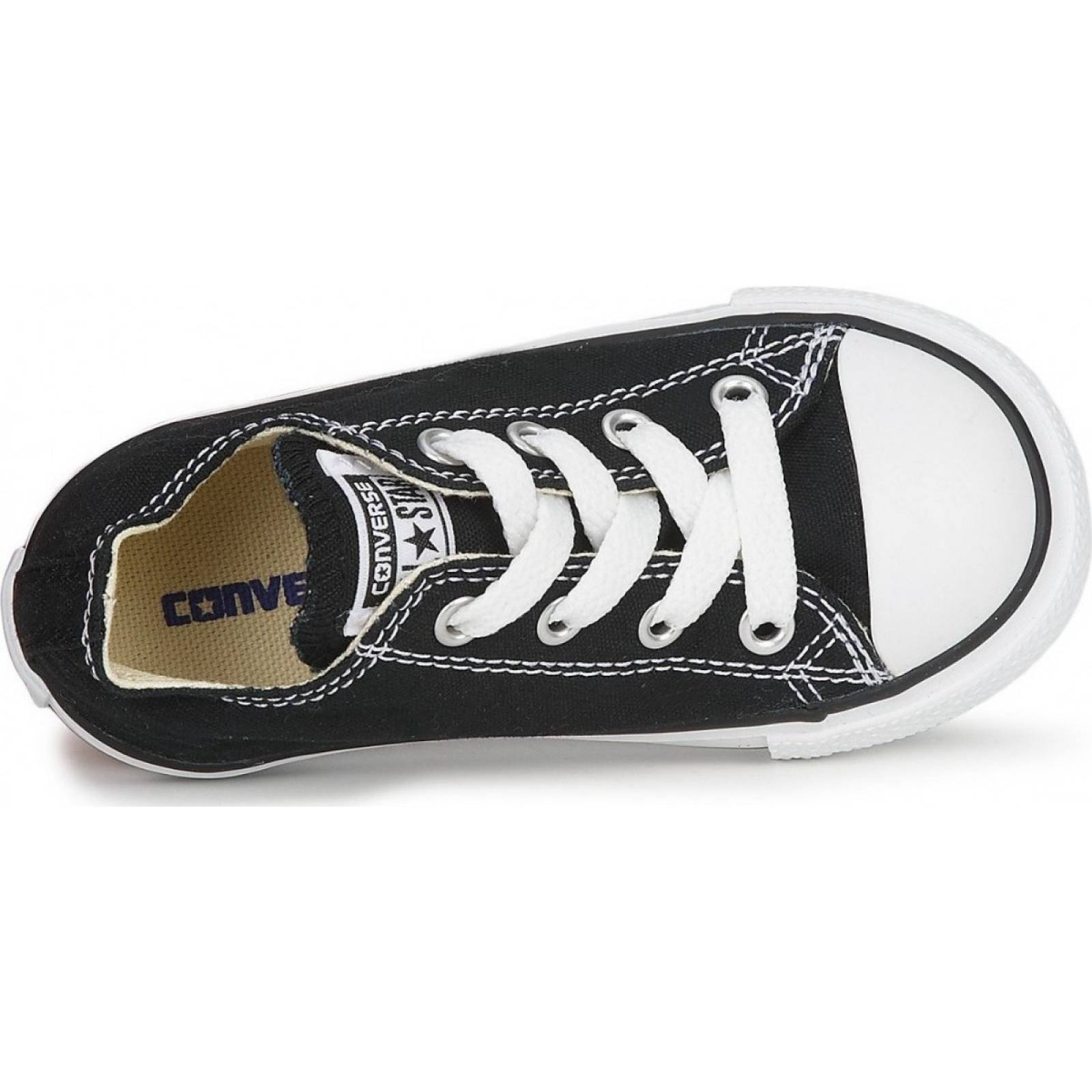Tenis Converse Choclo Negro Clasico Niños bebé 7j235
