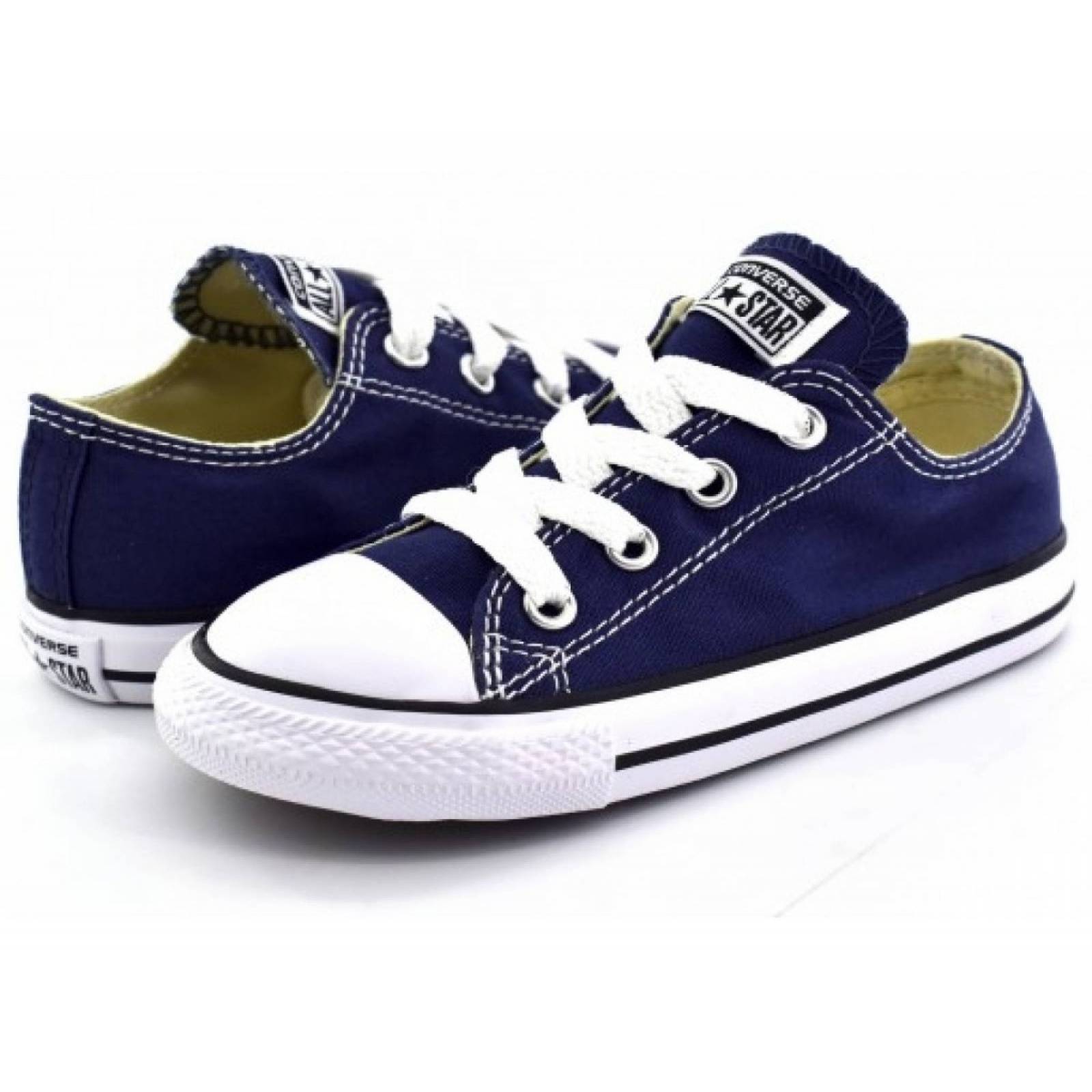 Tenis Converse Choclo Marino Clasico Niños bebé 7j237