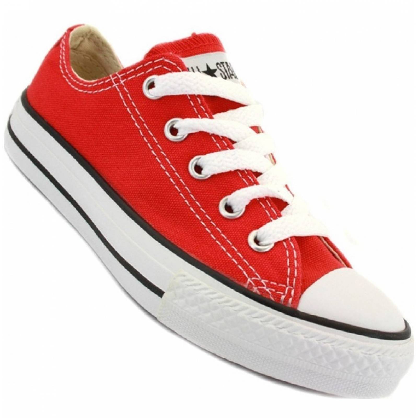 Tenis Original Converse Choclo Rojo Clásico Niños 3j236