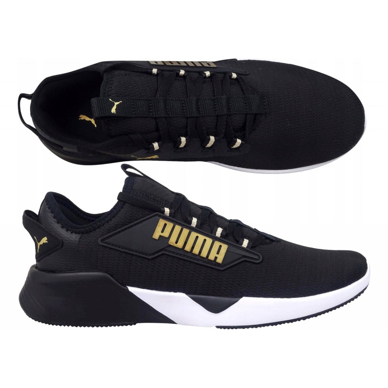 Tenis Puma Retaliate 2 Negro Dorado Mujer 376676 16