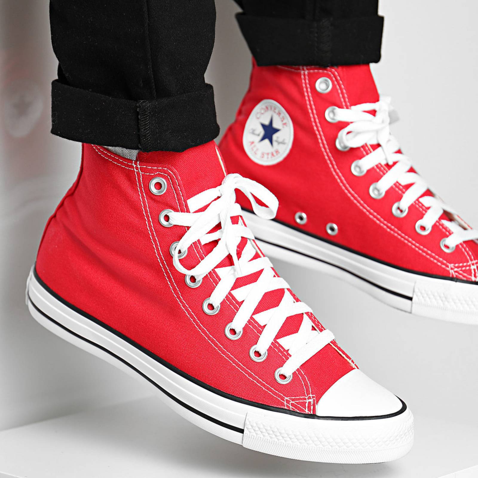 Tenis Original Converse Clásico Bota Rojo Unisex M9621