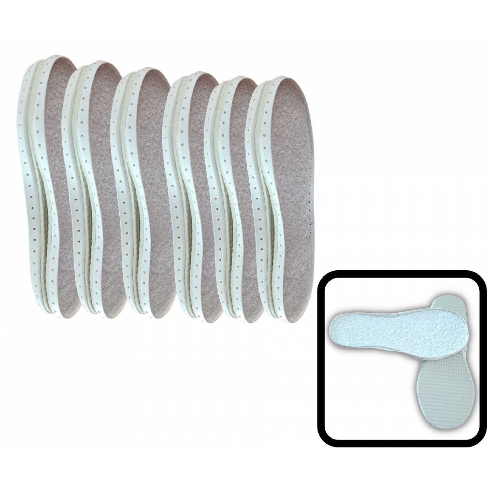 Paquete 10 Plantilla Toalla piso (Paquete 6pzas)