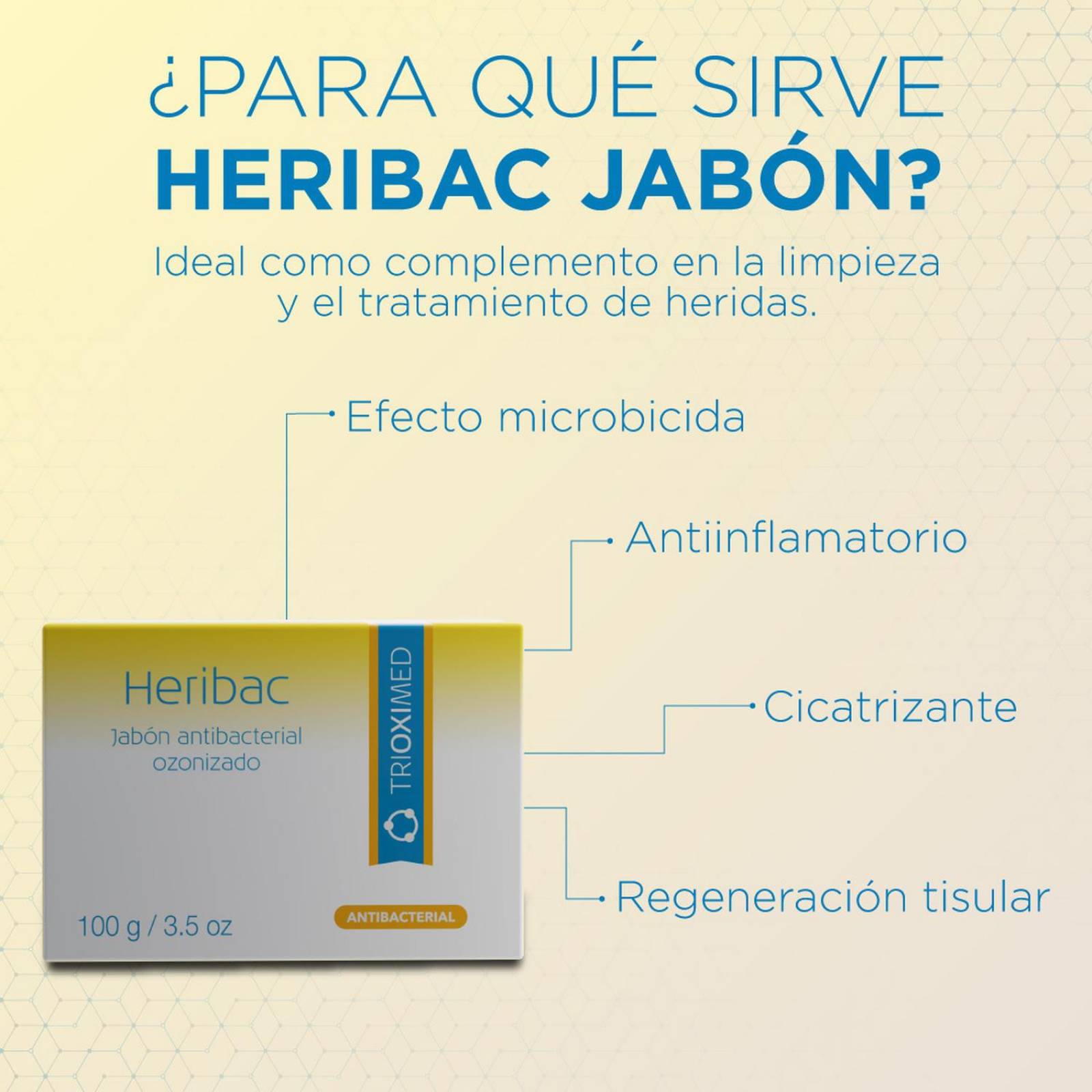 Trioximed Heribac Jabón Con Ozono 