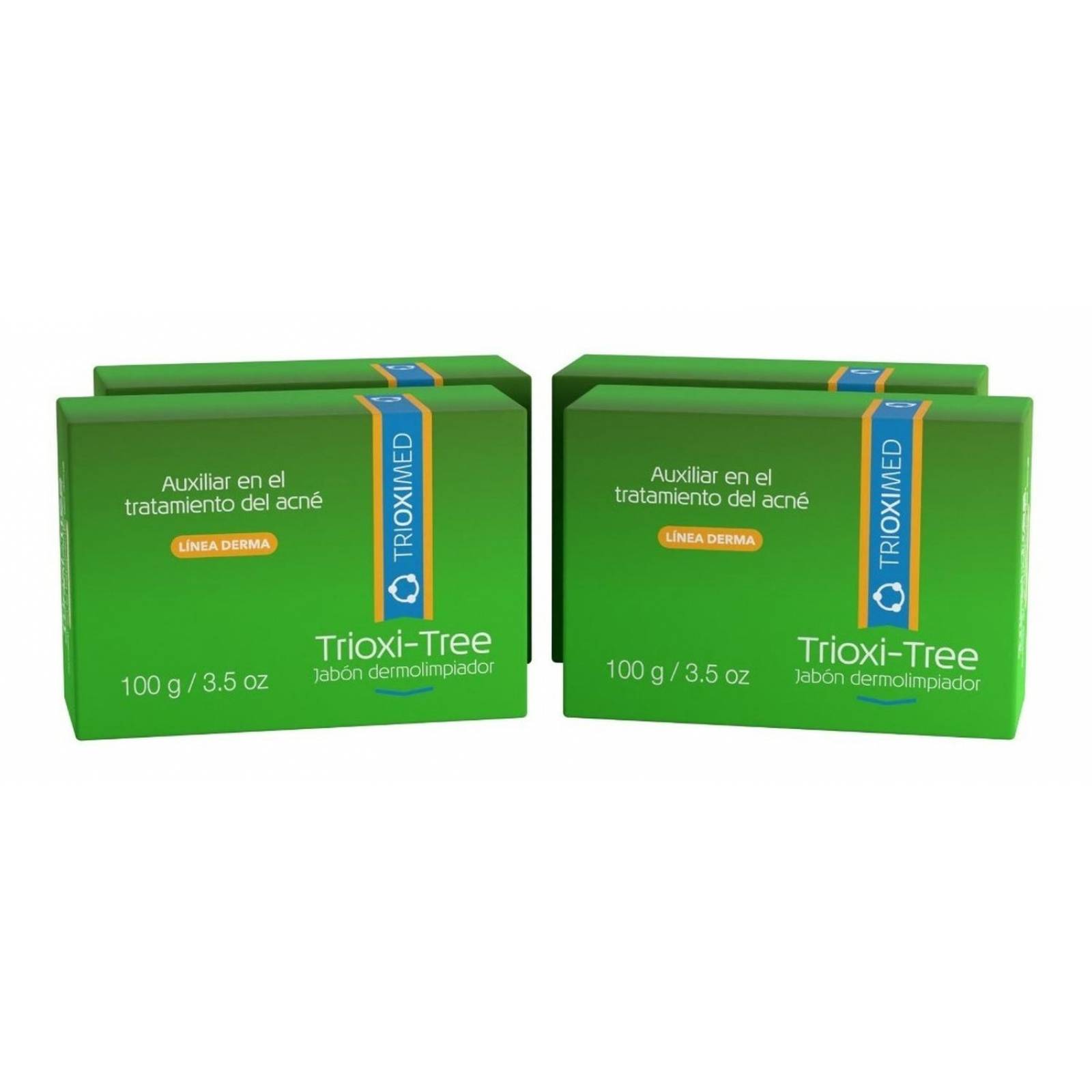 Trioxi-tree | Jabones Dermolimpiador Con Ozono | Pack 4 Pzas 