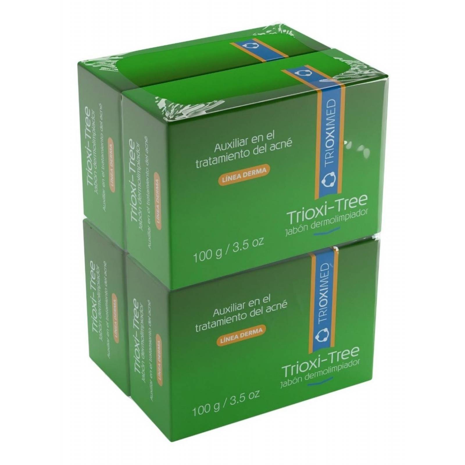 Trioxi-tree | Jabones Dermolimpiador Con Ozono | Pack 4 Pzas 