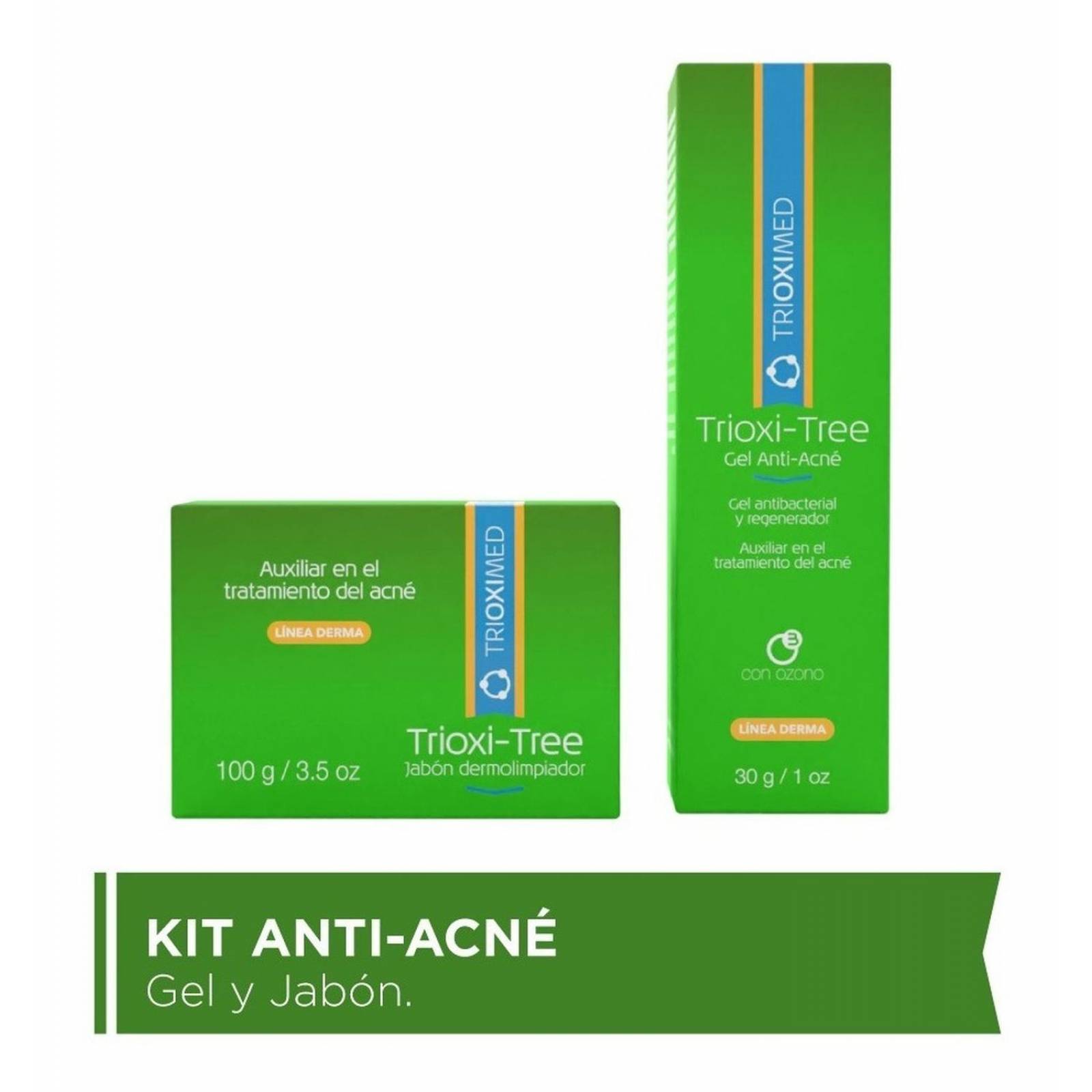 Rutina Limpieza Skincare Jabón Y Gel Anti-acné Trioxi-tree