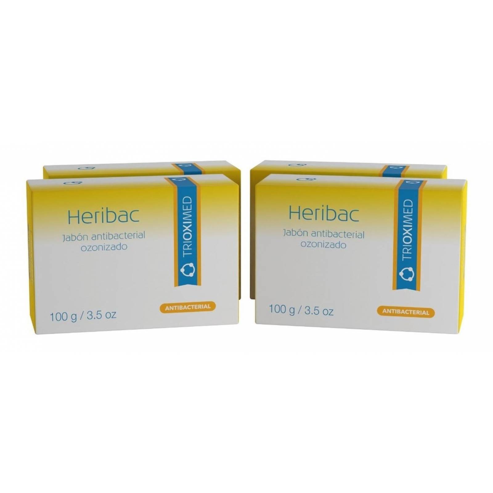 Trioximed | Heribac Jabones Con Ozono | Pack 4 Pzas 