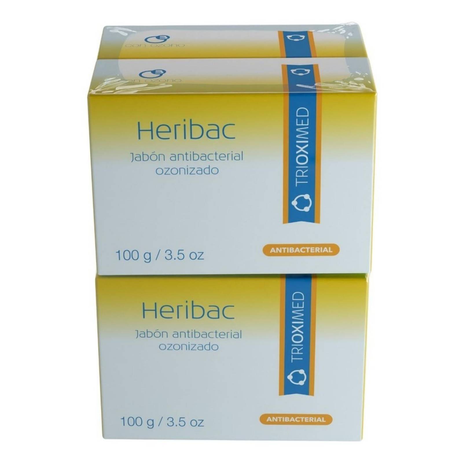 Trioximed | Heribac Jabones Con Ozono | Pack 4 Pzas 