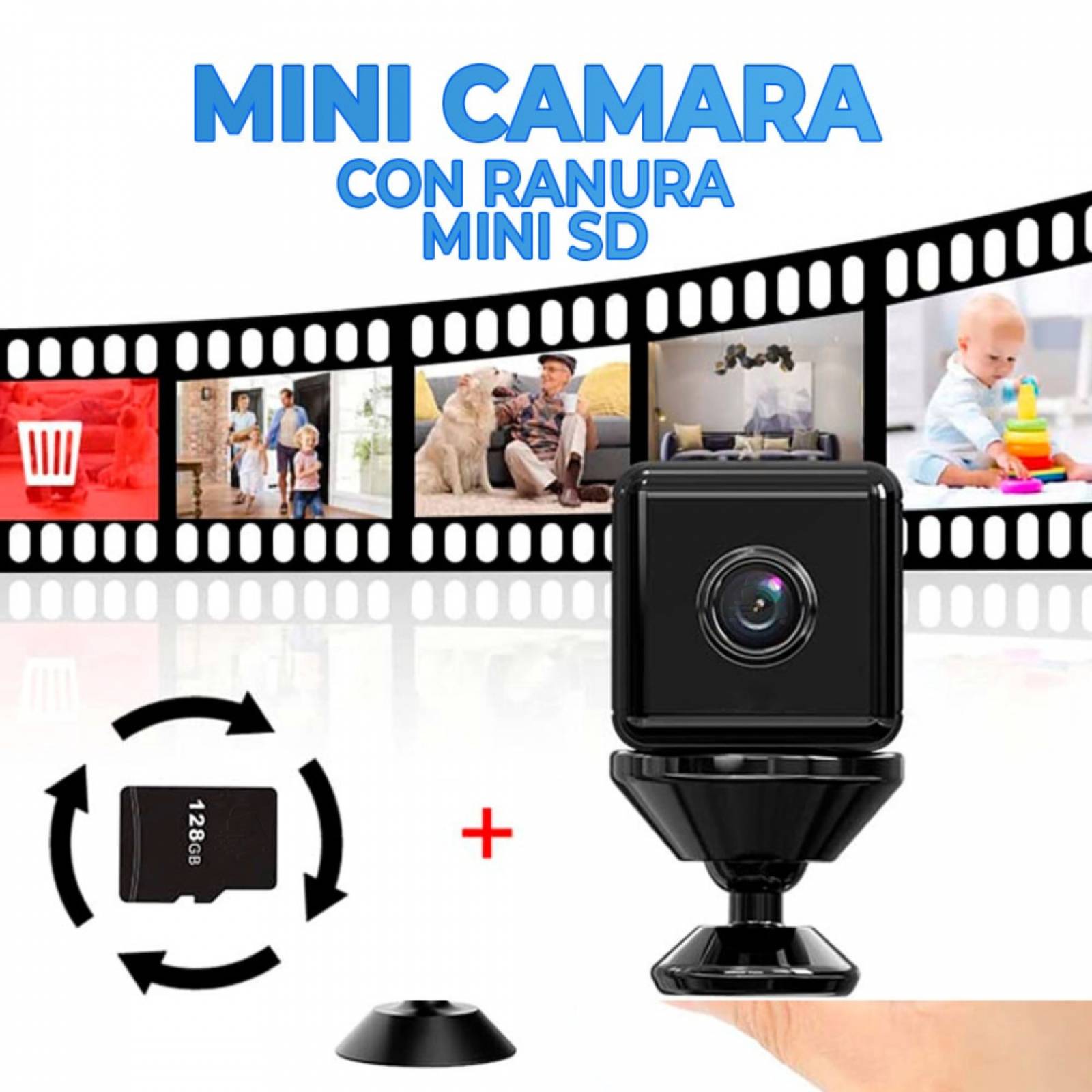 Súper Mini Cámara Espía Wifi Full HD Con Iman Batería Recargable