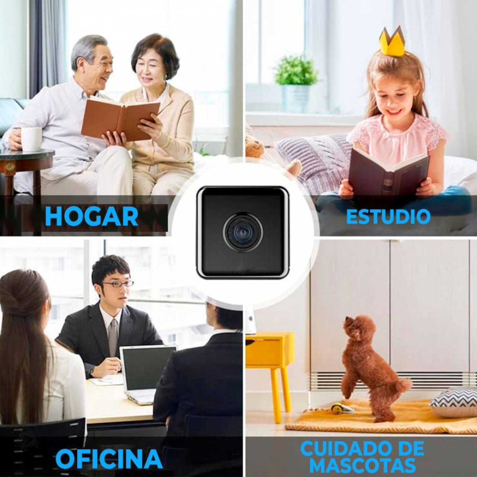 Súper Mini Cámara Espía Wifi Full HD Con Iman Batería Recargable