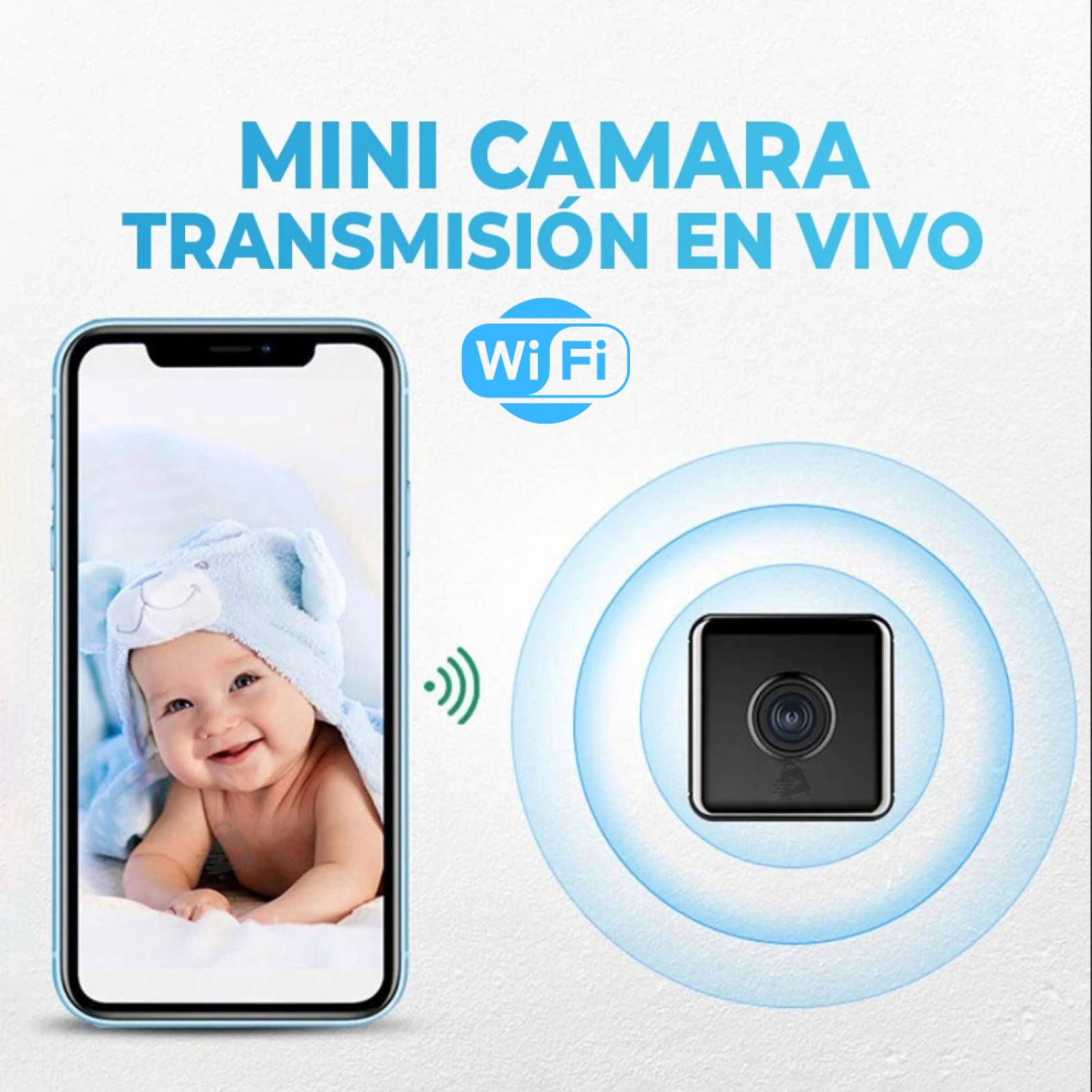 Súper Mini Cámara Espía Wifi Full HD Con Iman Batería Recargable