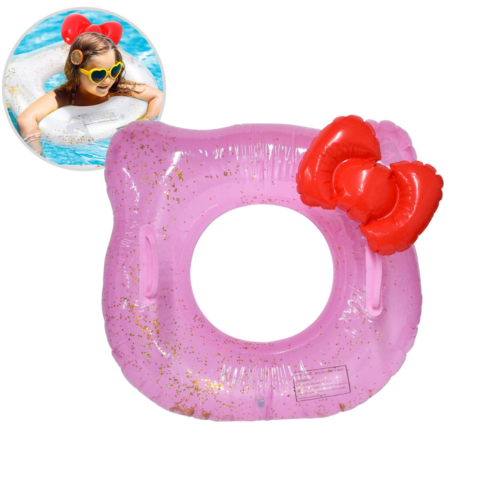 Flotador Salvavidas Tipo Hello Kitty Inflable Grande