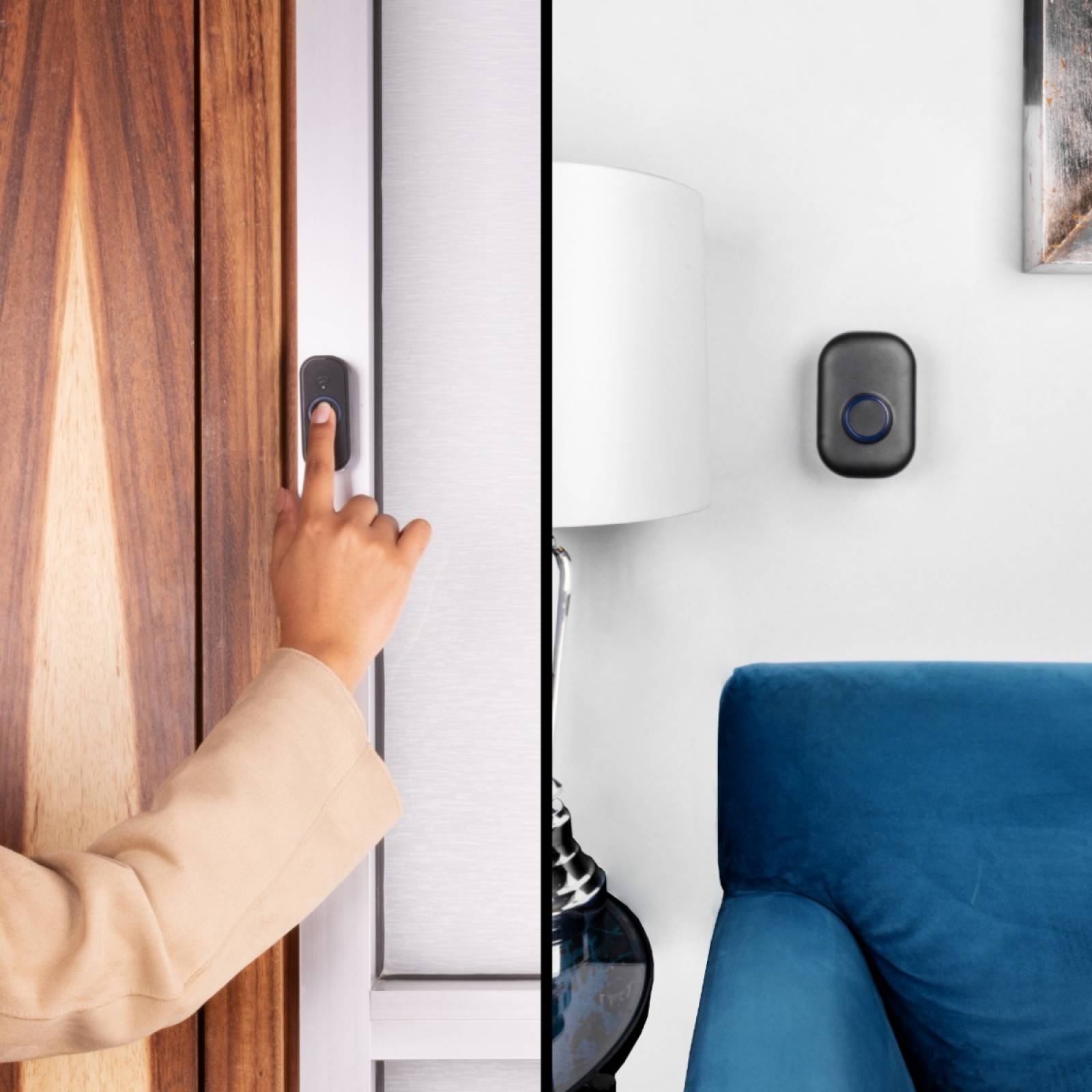 Timbre Inalámbrico Impermeable 1 Transmisor 1 Receptor 300m