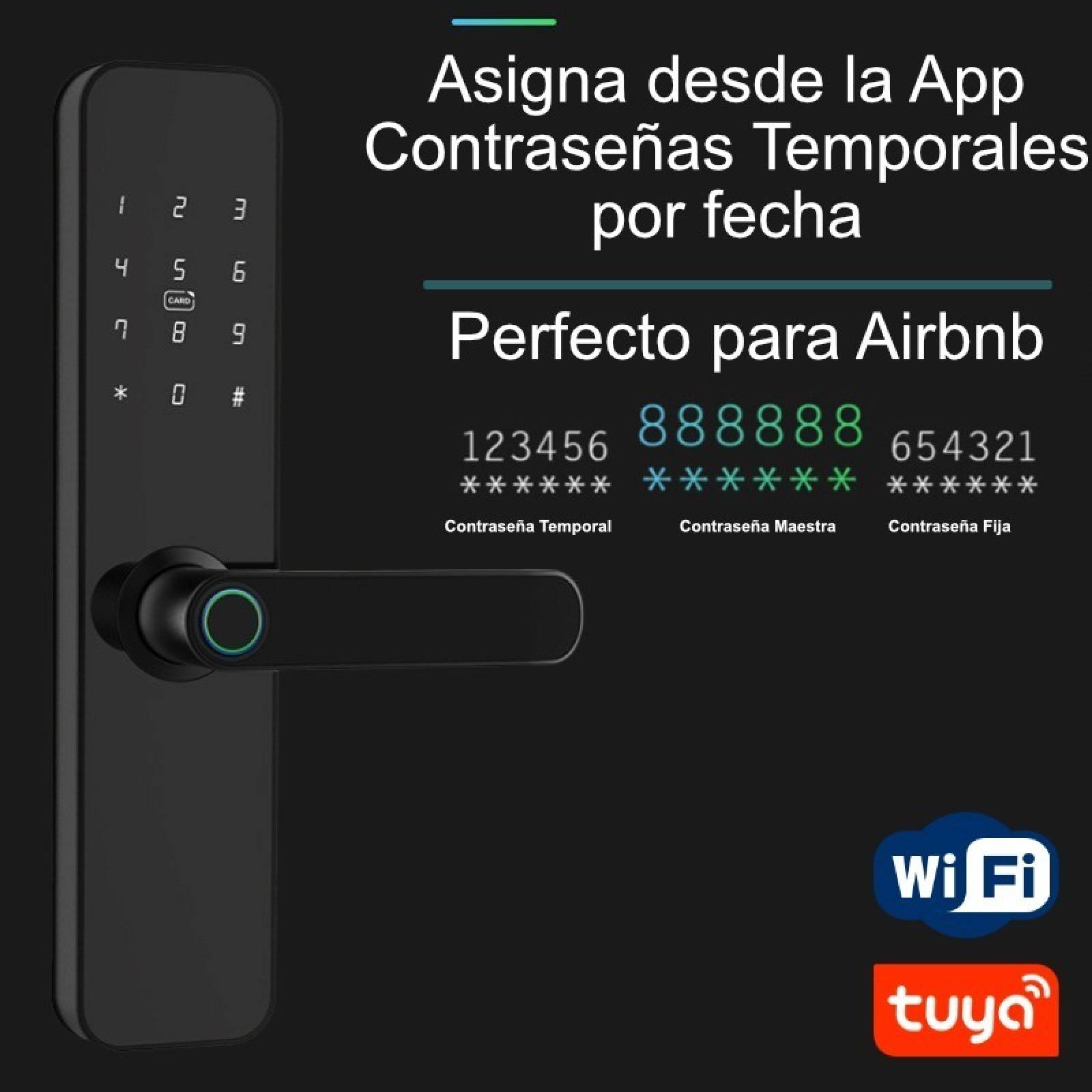 Cerradura Inteligente Wifi Ap Apertura Remota Huella Digital