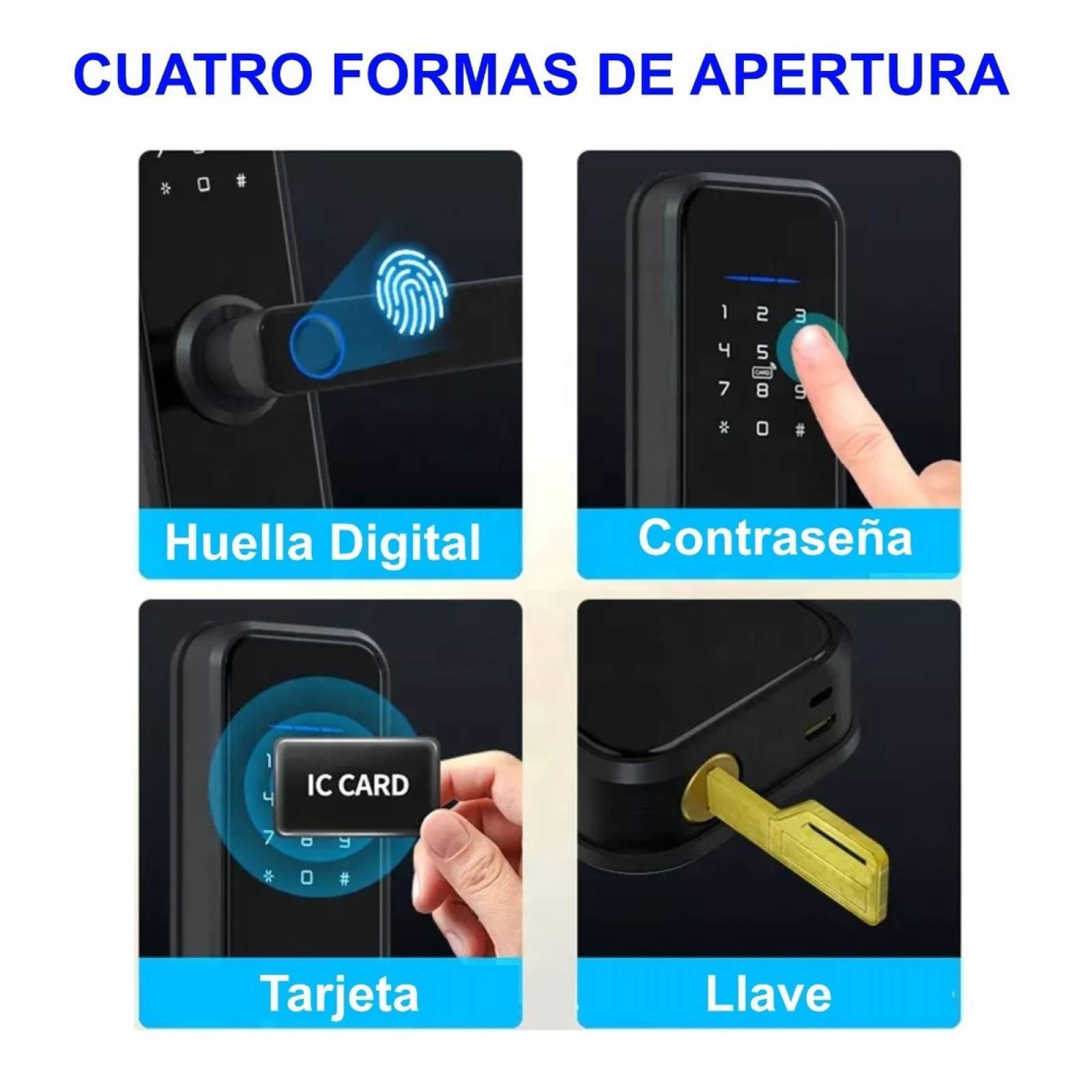 Cerradura Inteligente Wifi Ap Apertura Remota Huella Digital
