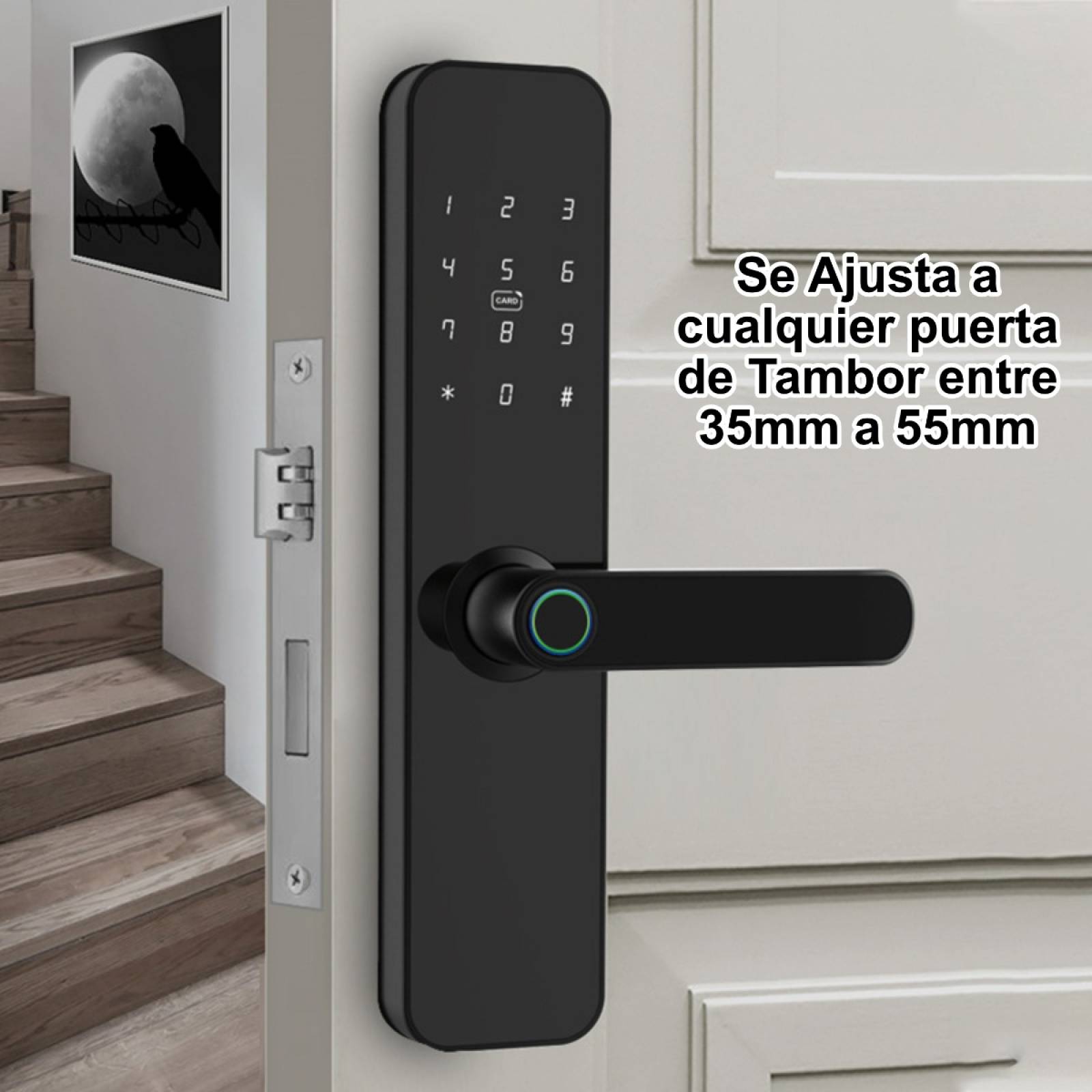 Cerradura Inteligente Wifi Ap Apertura Remota Huella Digital