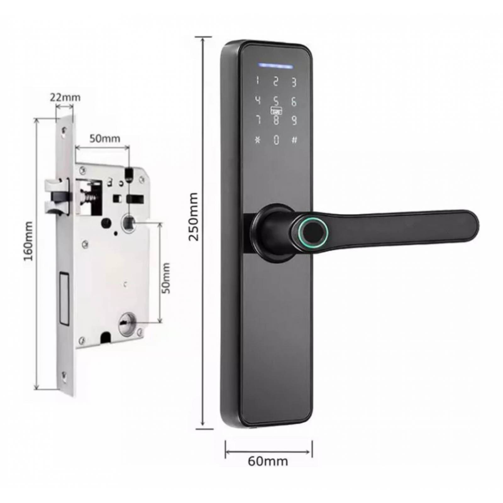Cerradura Inteligente Wifi Ap Apertura Remota Huella Digital