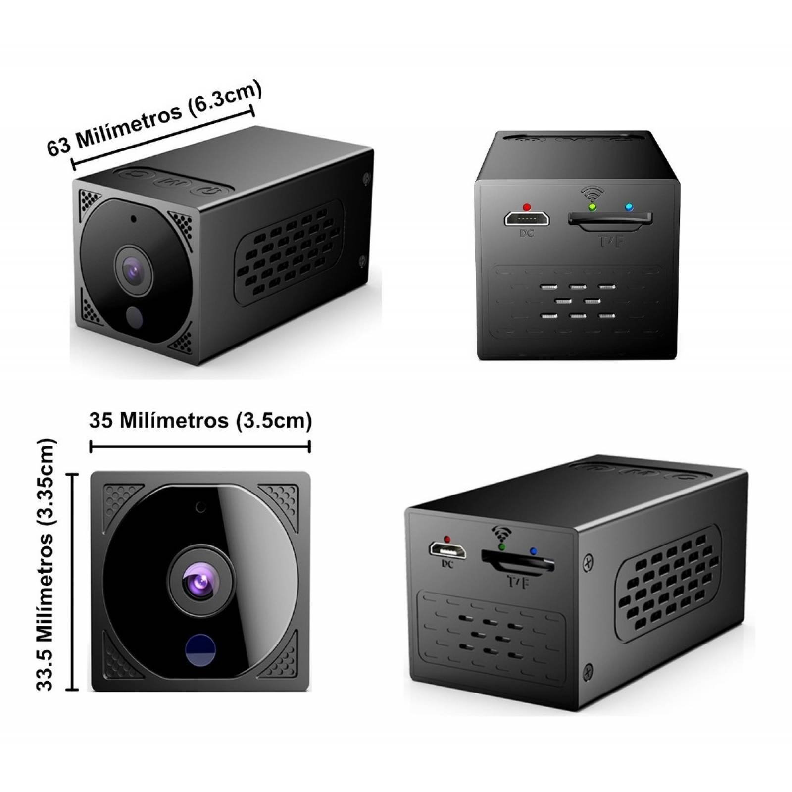 Mini Camara Espia Wifi Bateria Hd 1080p Inalambrica Oculta 12h
