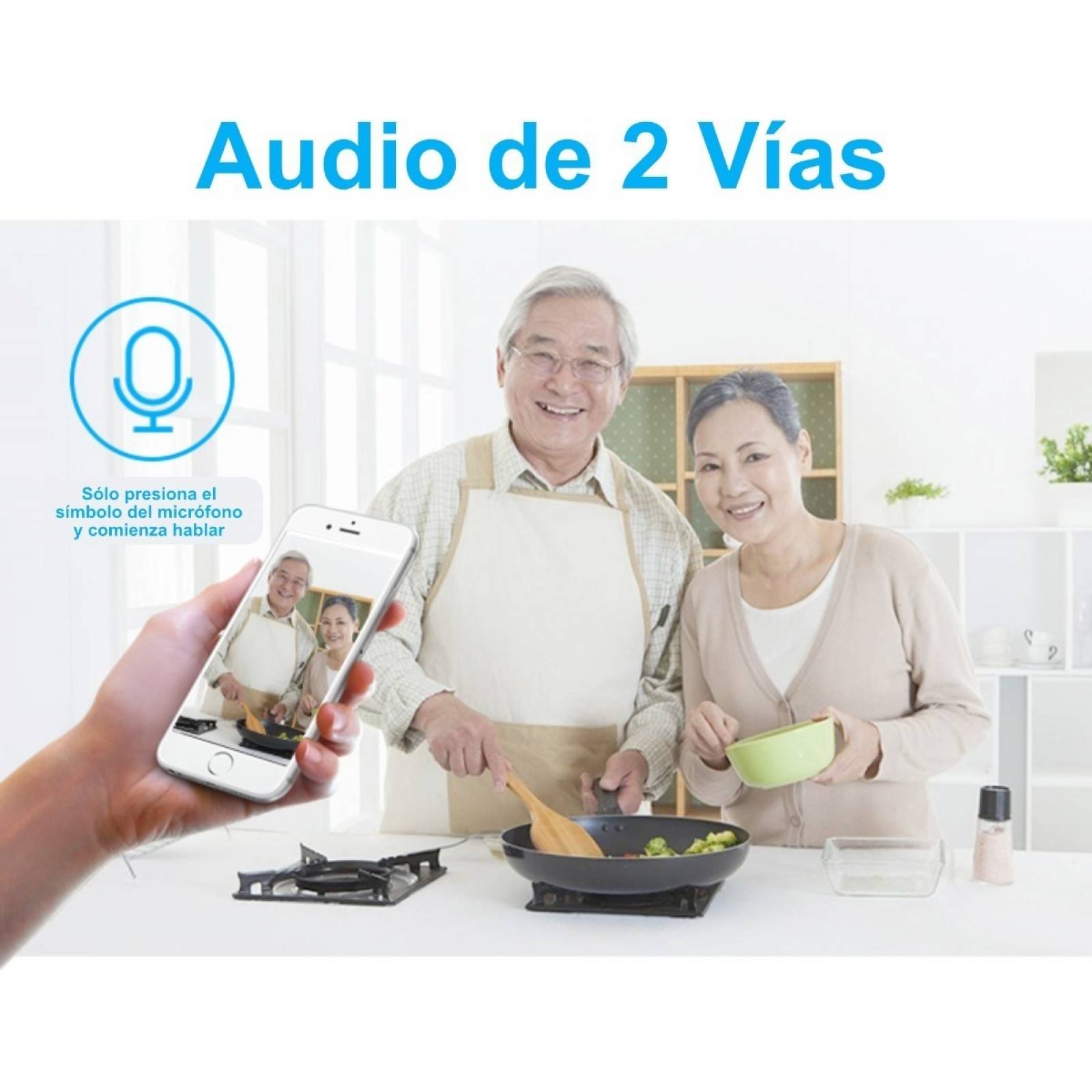 Cámara Foco Espia Wifi Ultra Hd Visión Nocturna De 3mp 360