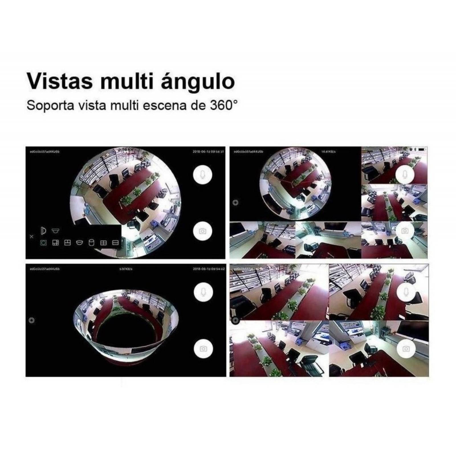 Cámara Foco Espia Wifi Ultra Hd Visión Nocturna De 3mp 360