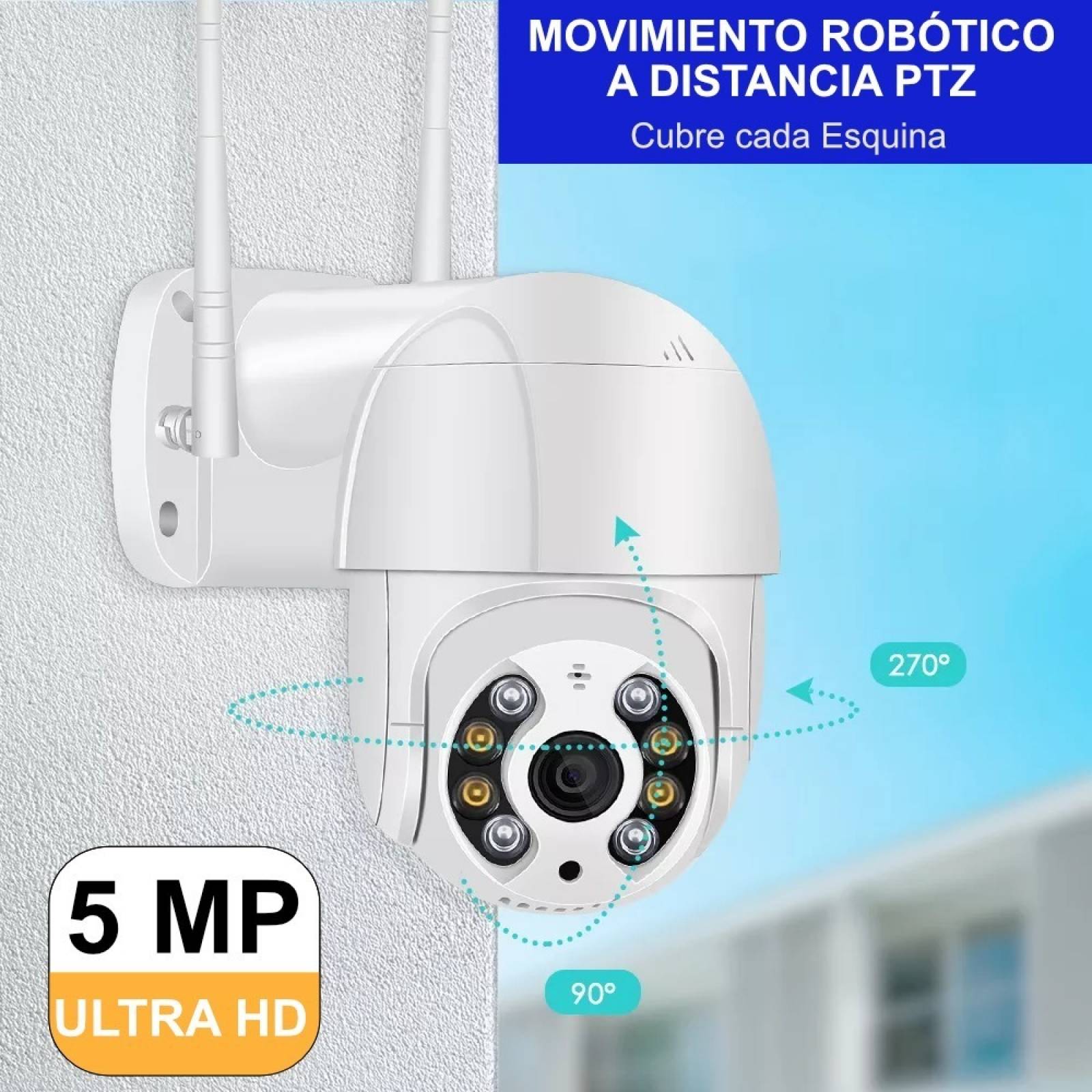Camara Ip Wifi Vigilancia 5mp Ultra Hd Ptz Icsee Ovnif Rj45