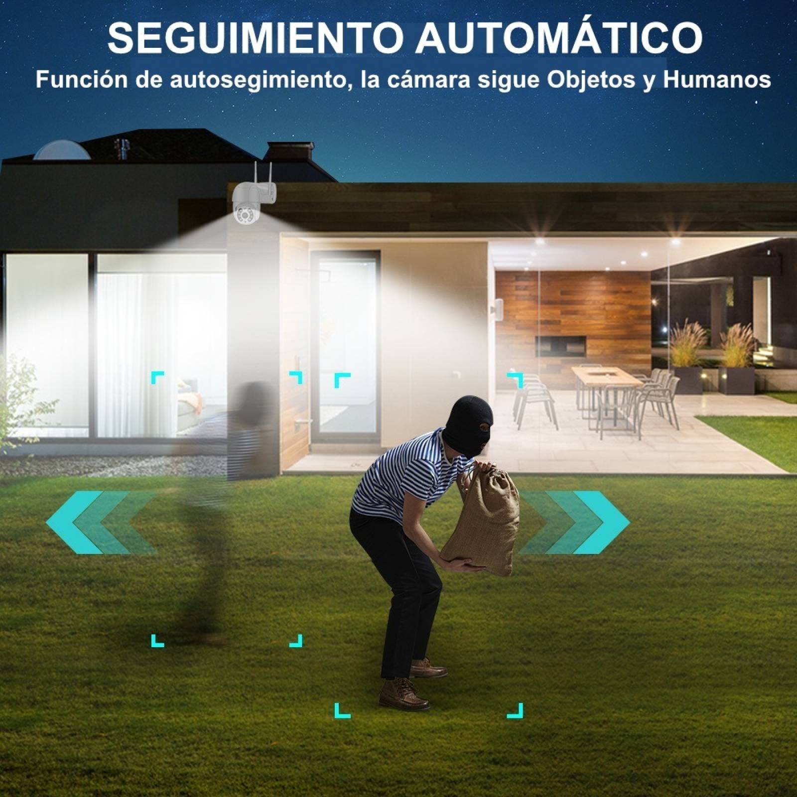 Camara Ip Wifi Vigilancia 5mp Ultra Hd Ptz Icsee Ovnif Rj45