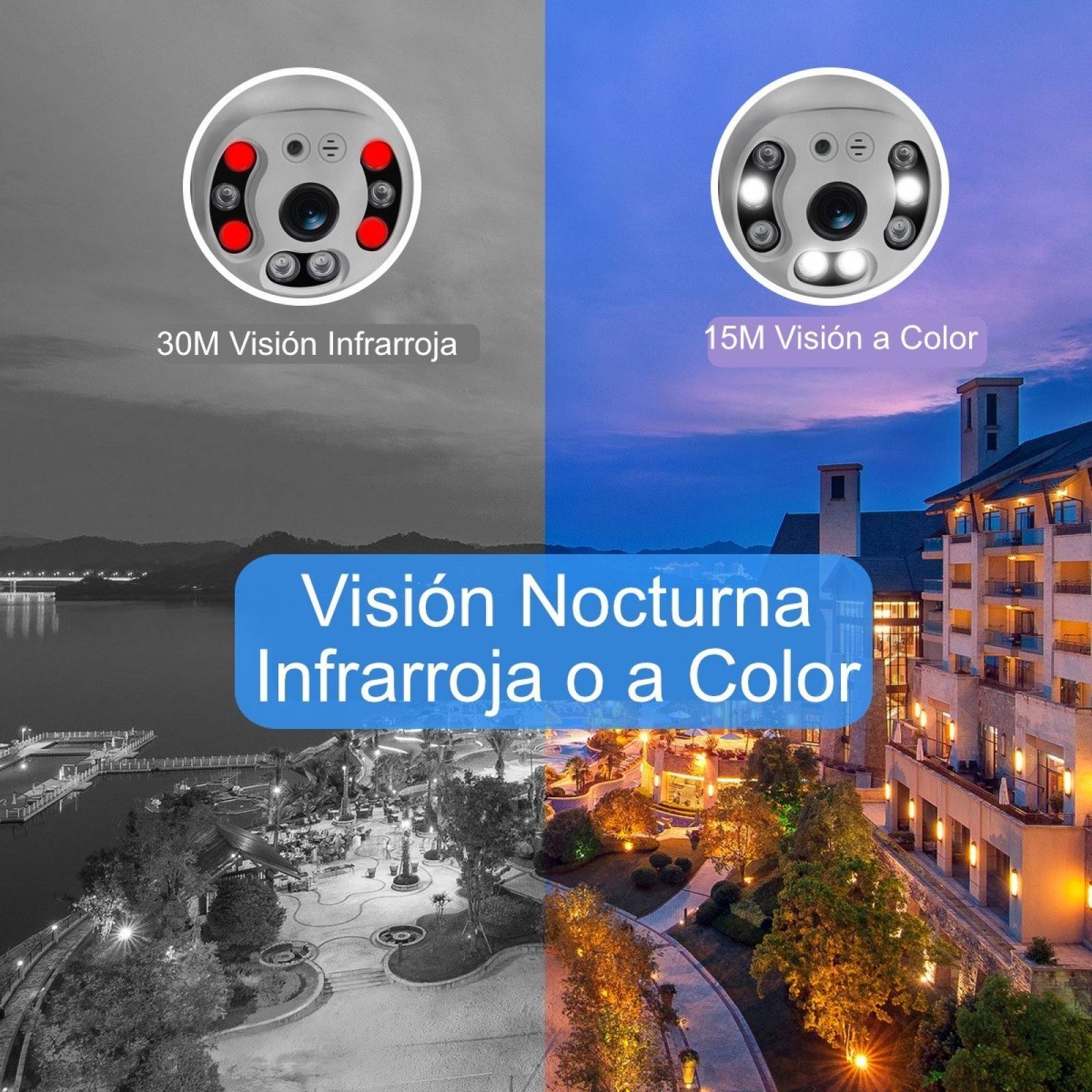 Camara Seguridad Exterior 8mp 4k Ptz Wifi Icsee Ovnif Y Rj45