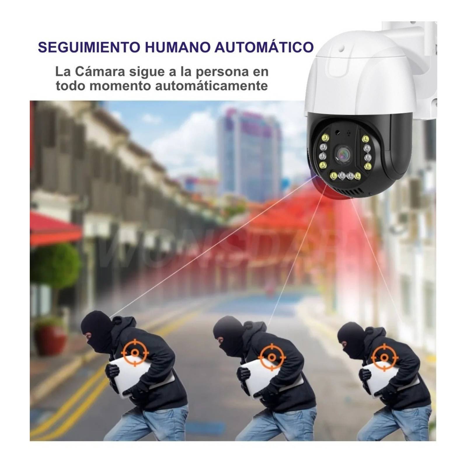 Camara Ip Wifi Vigilancia Exterior 5mp V Nocturna Ptz Audio