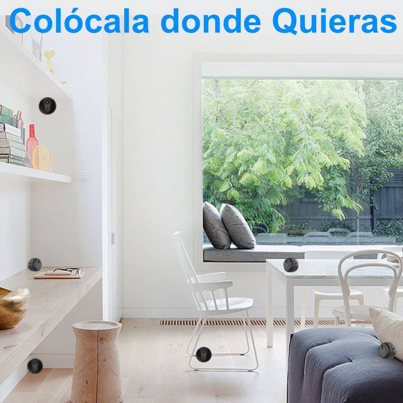 Mini Camara Espia Wifi 1080p Visión Nocturna Micrófono 4cm